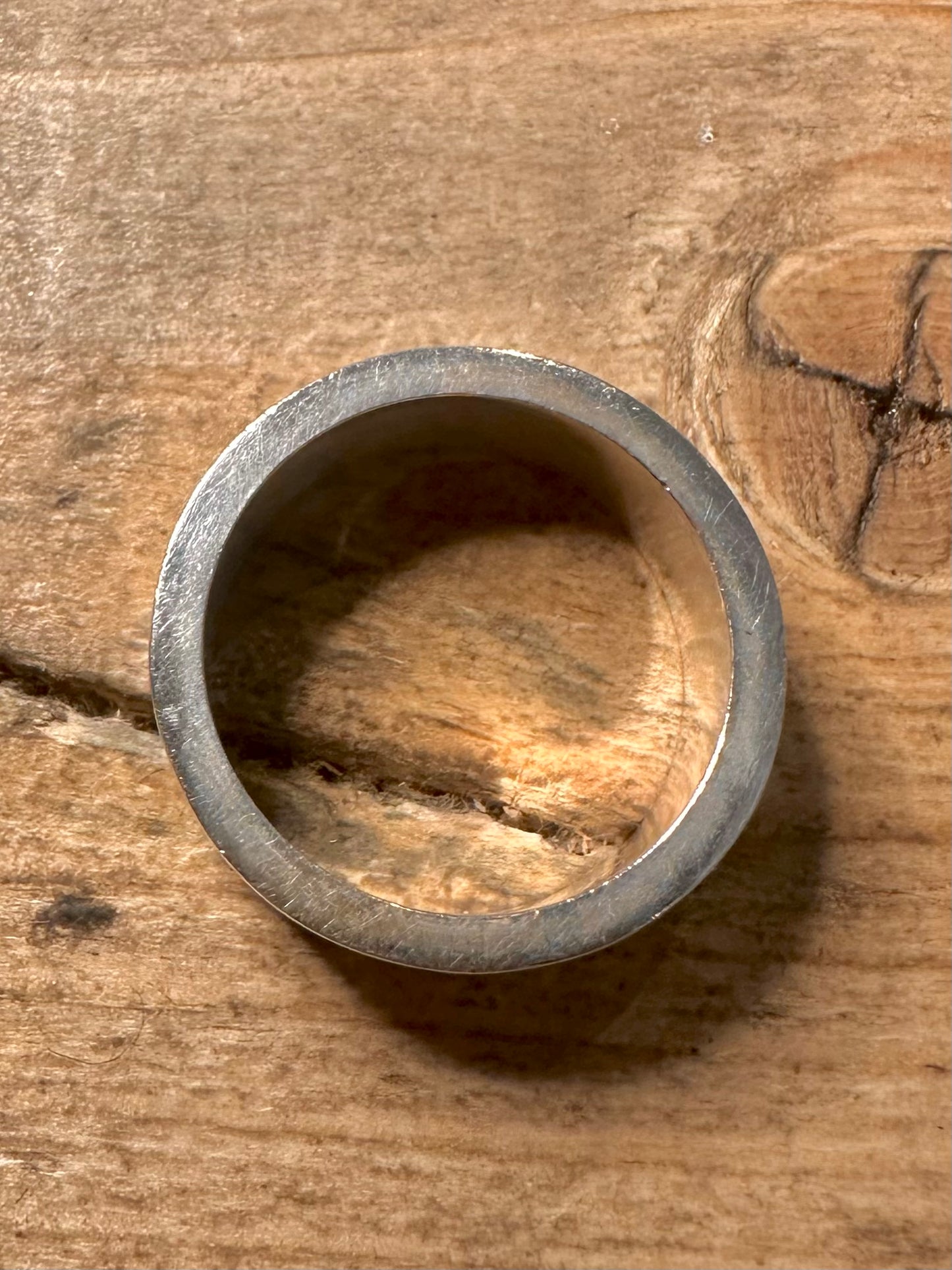 Modern 2000 Hallmarked Band 925 Silver Size T Ring