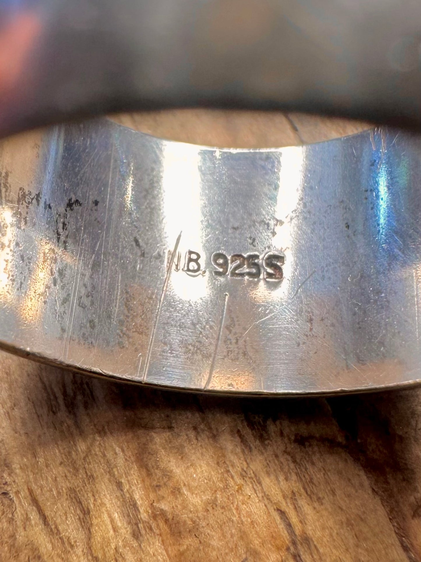 Wide Band Marker NB 925 Sterling Silver Size K Ring
