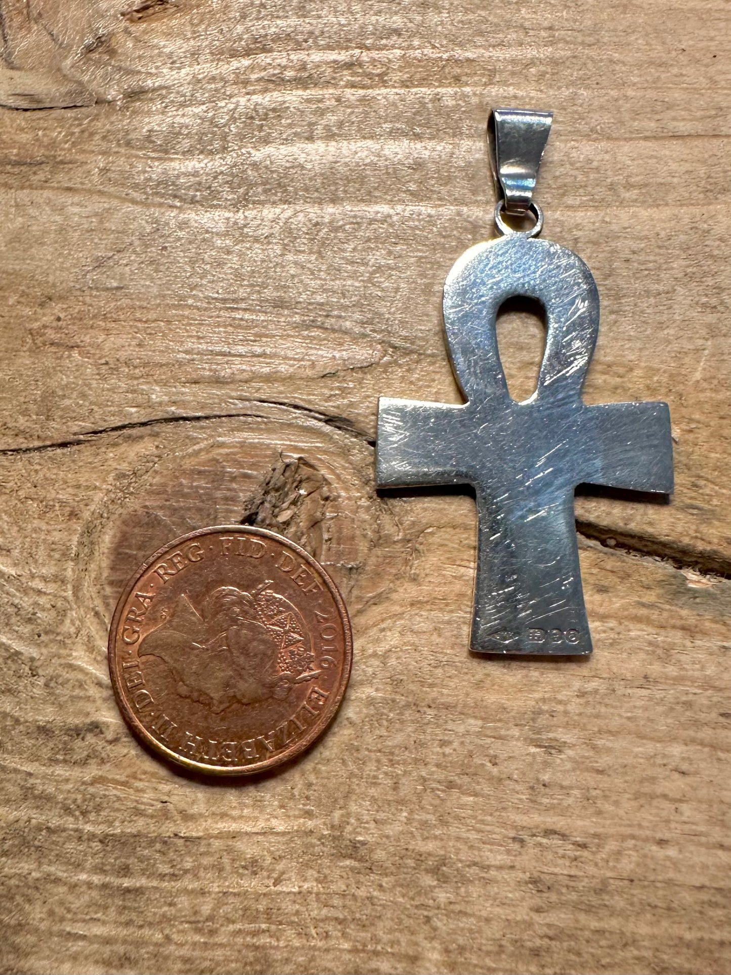 Vintage 1979 Ankh 925 Silver Pendant