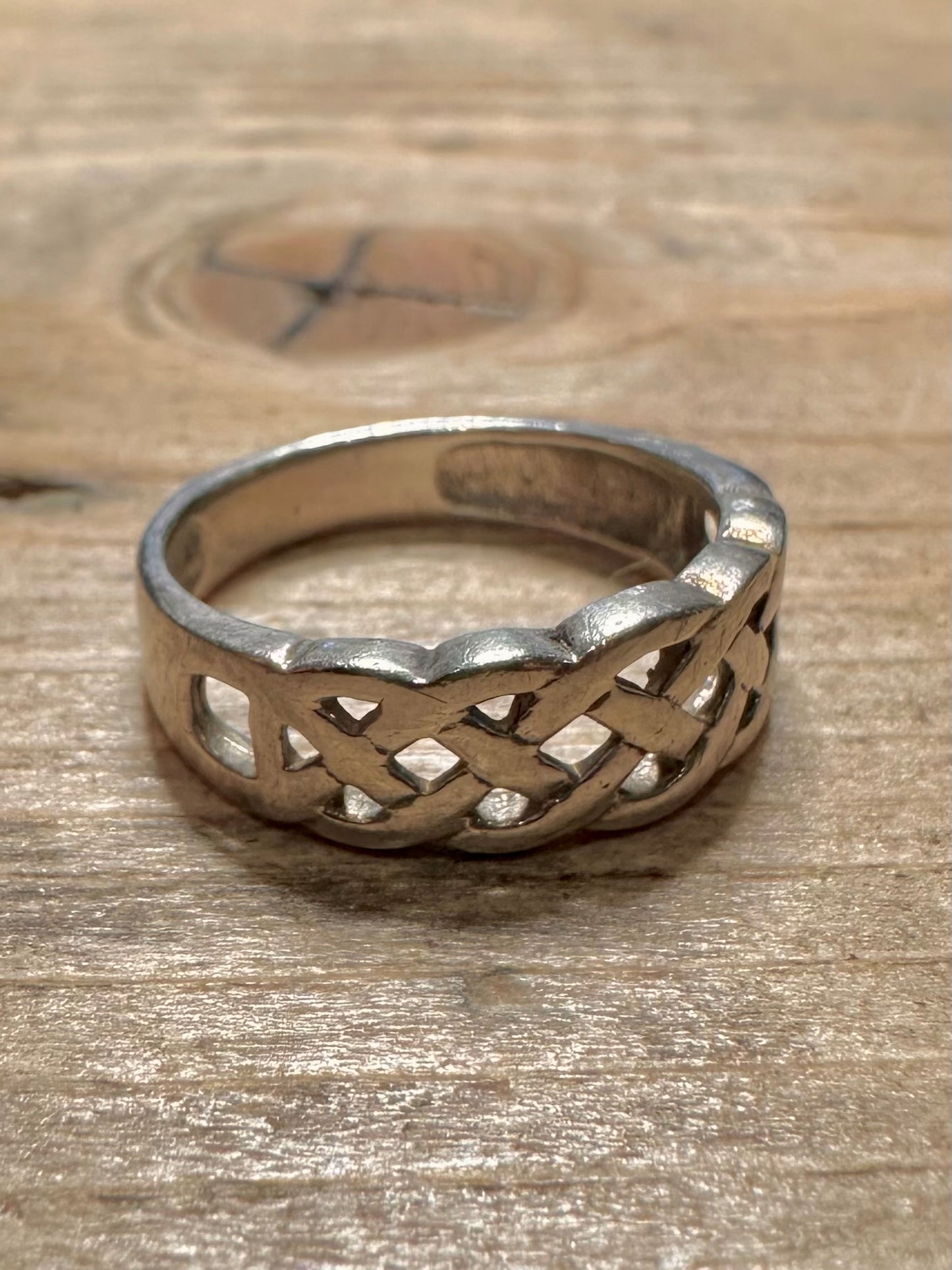 Vintage Celtic 925 Silver Size M Ring