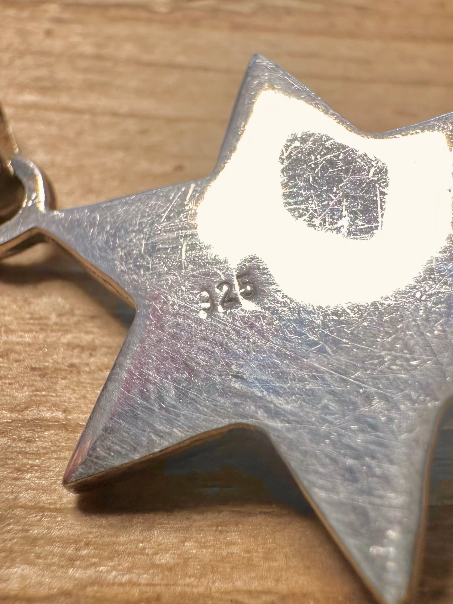 Vintage Turquoise Star 925 Silver Pendant