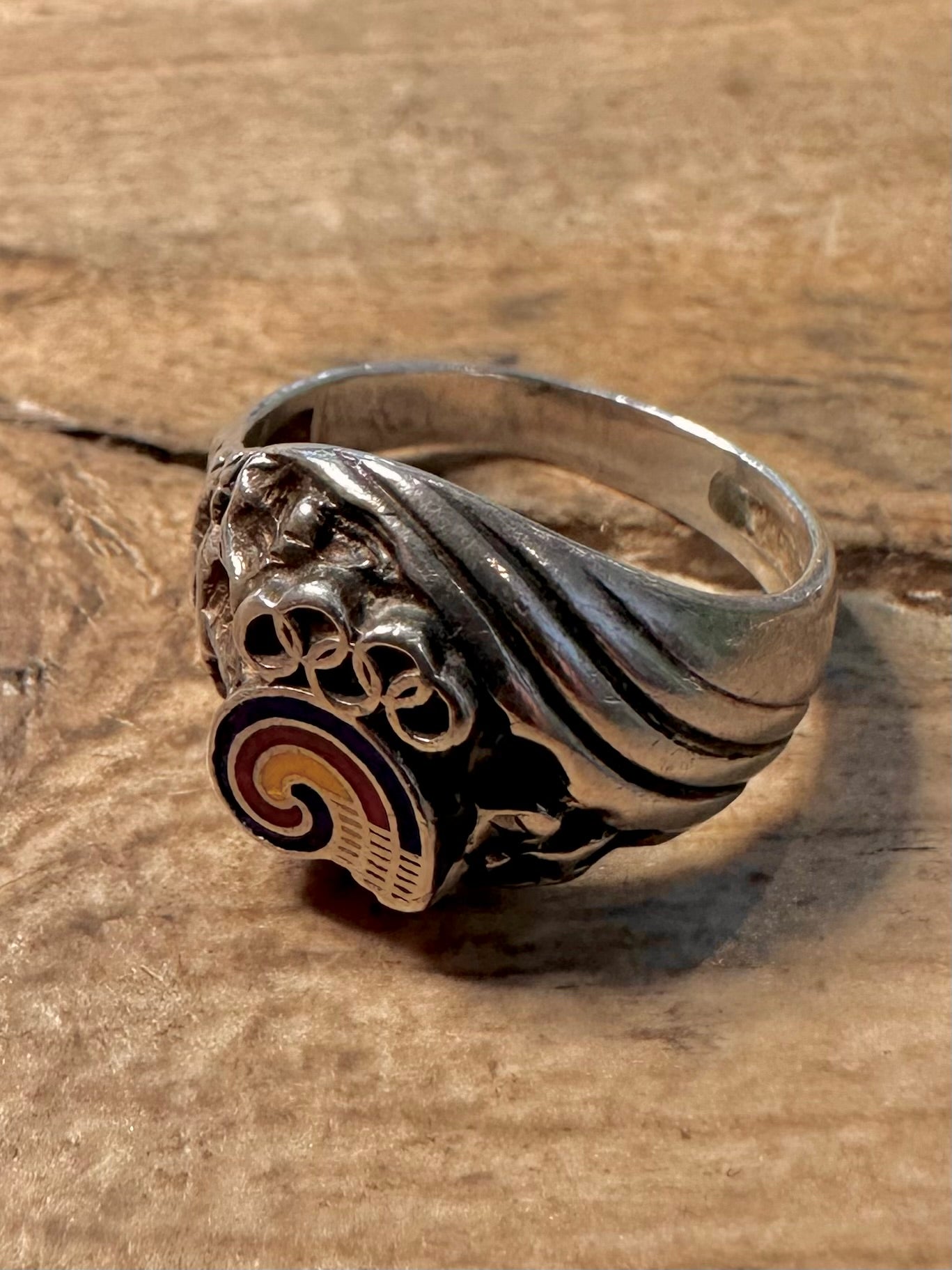 Vintage 1983 Seoul Olympics 925 Silver Size K Ring