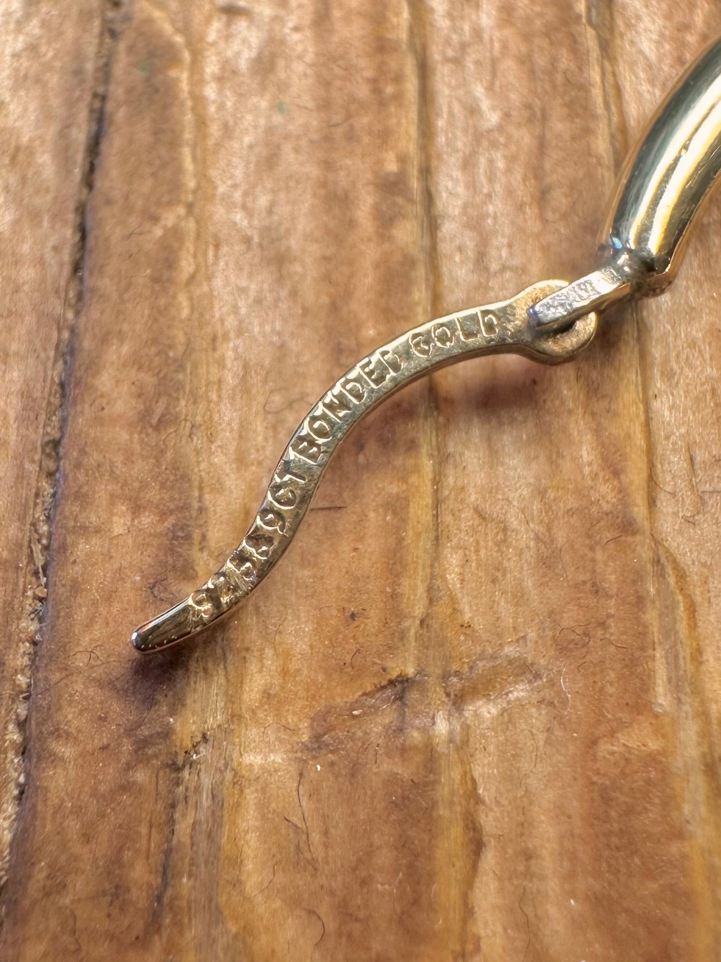 9ct Gold Bonded 925 Sterling Silver Hoops Earrings