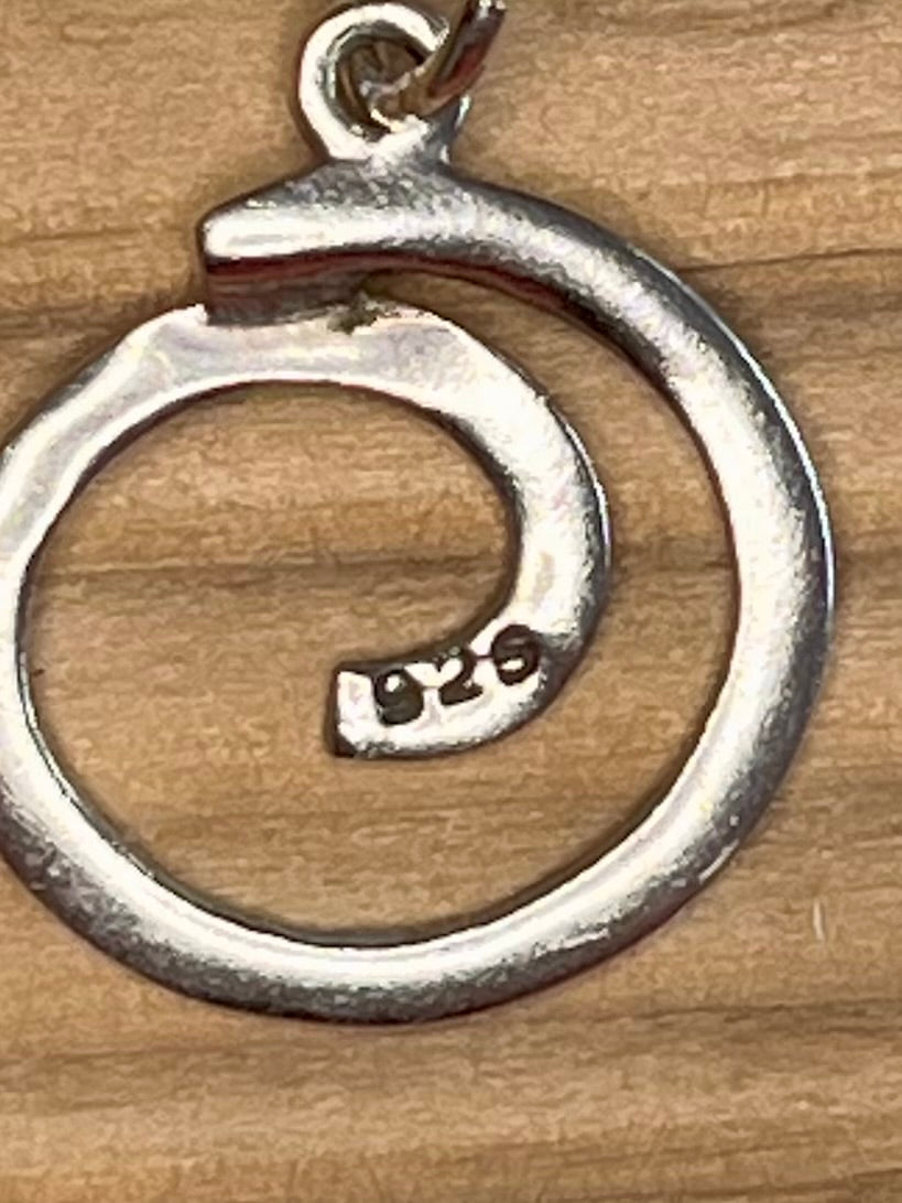 Simple Swirl 925 Sterling Silver Pendant