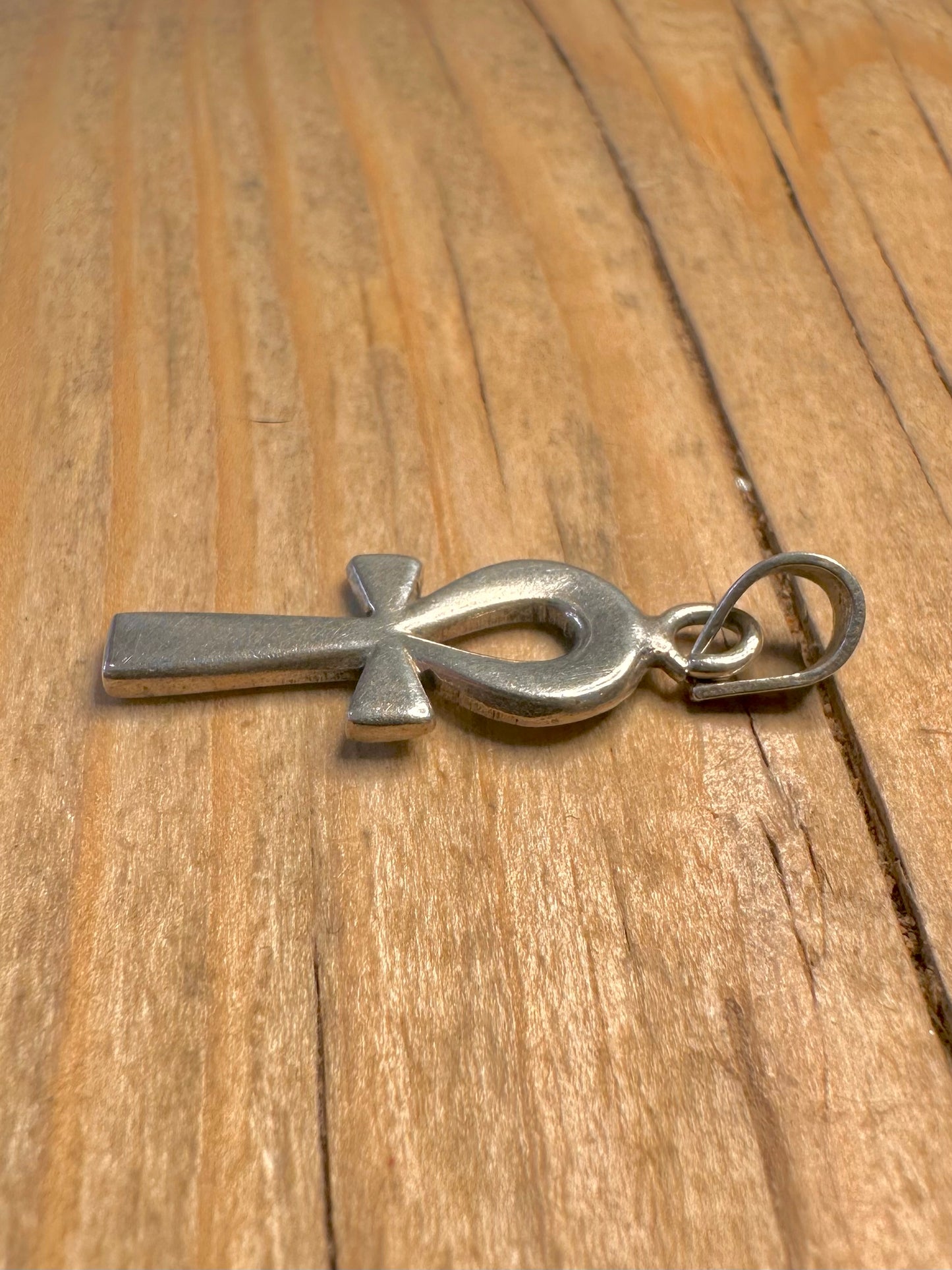 Vintage Ankh Egyptian 925 Silver Pendant