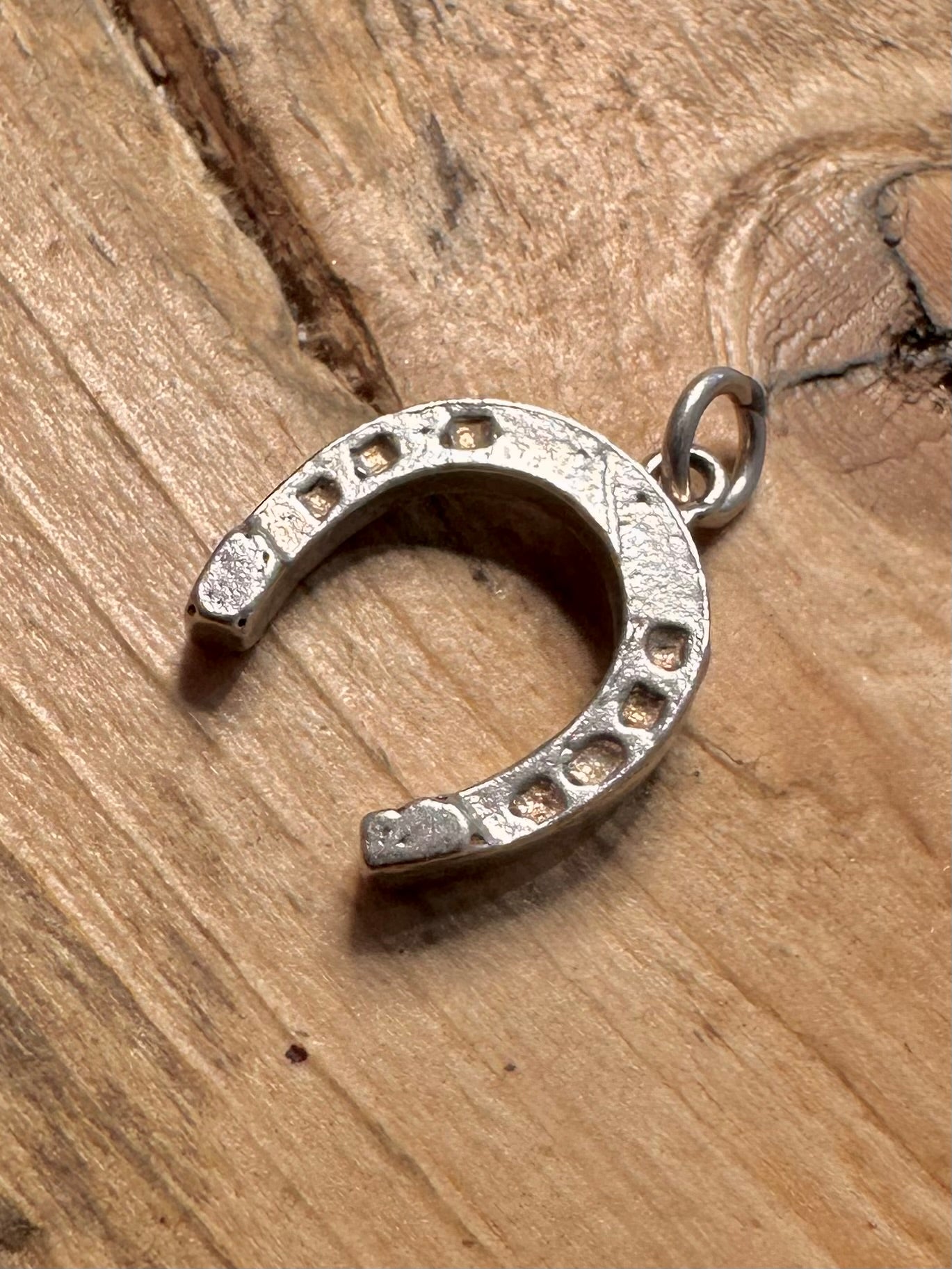 Vintage Horseshoe 925 Silver Pendant