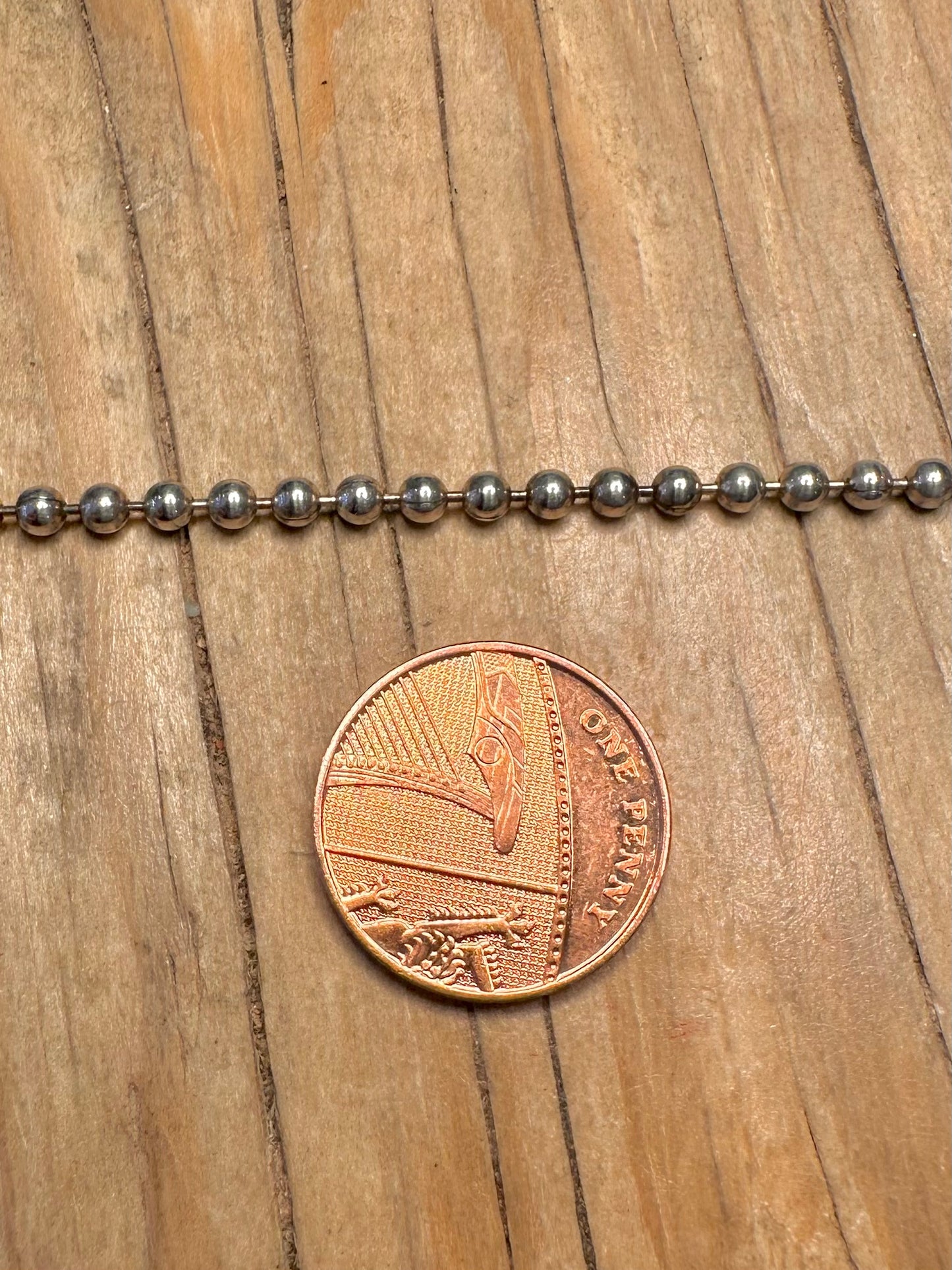 Vintage Ball Chain Italy 925 Sterling Silver 20 inch Necklace