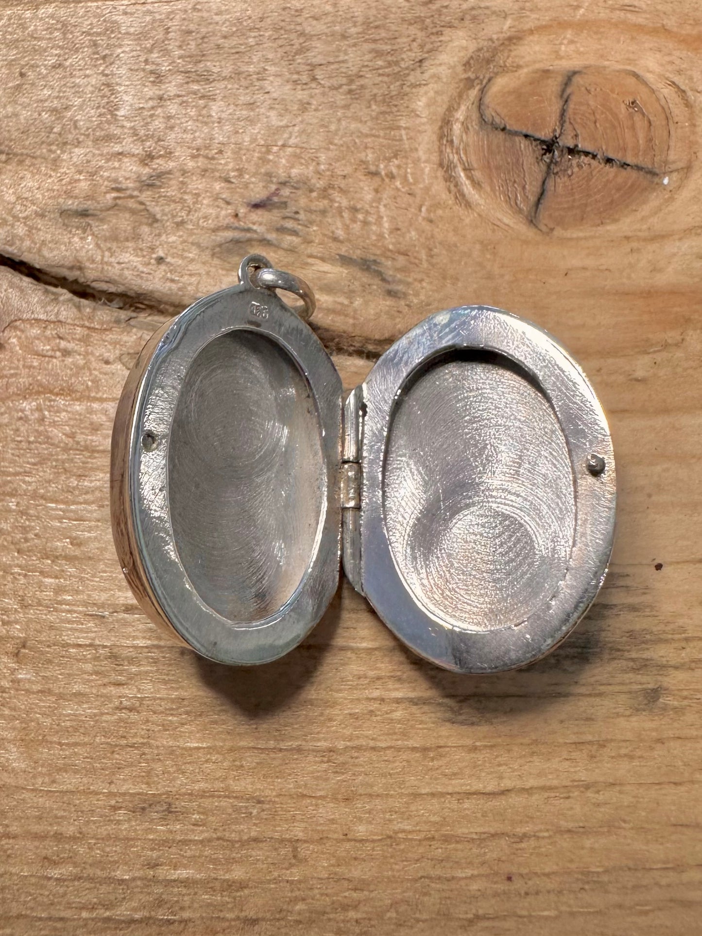 Vintage Tigers Eye Locket 925 Silver Pendant