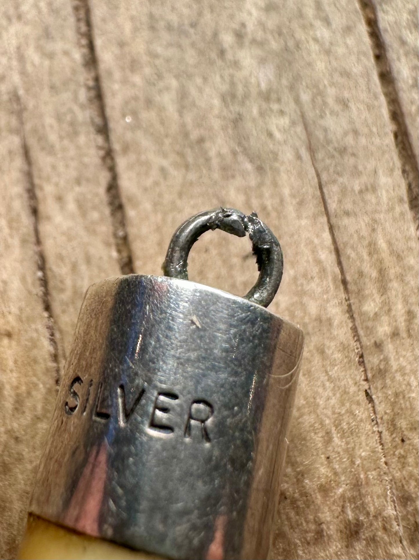 Vintage Tooth 925 Sterling Silver Pendant