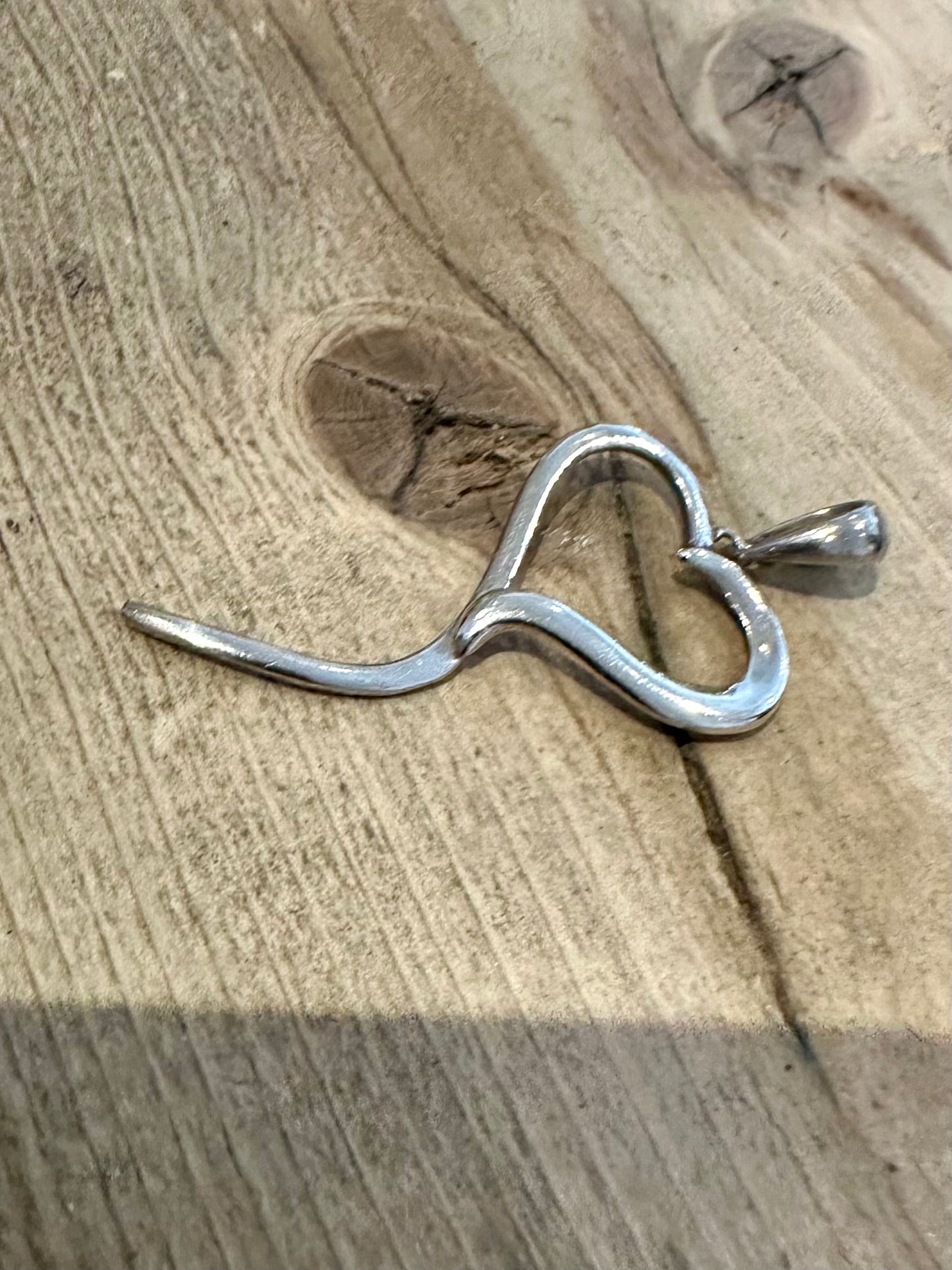Abstract Heart 925 Silver Pendant