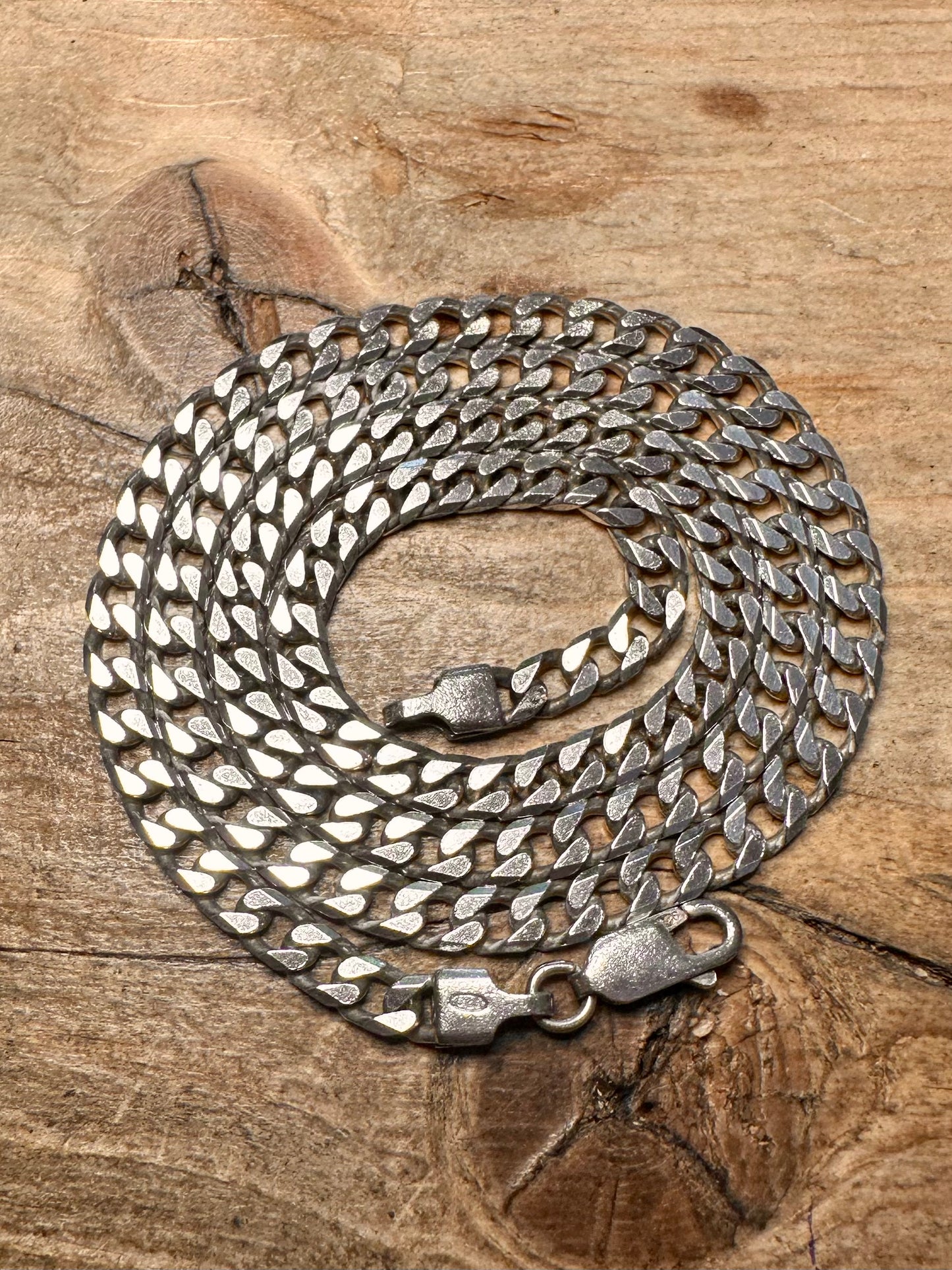 Vintage Curb Chain 952 Silver 20 inch Necklace