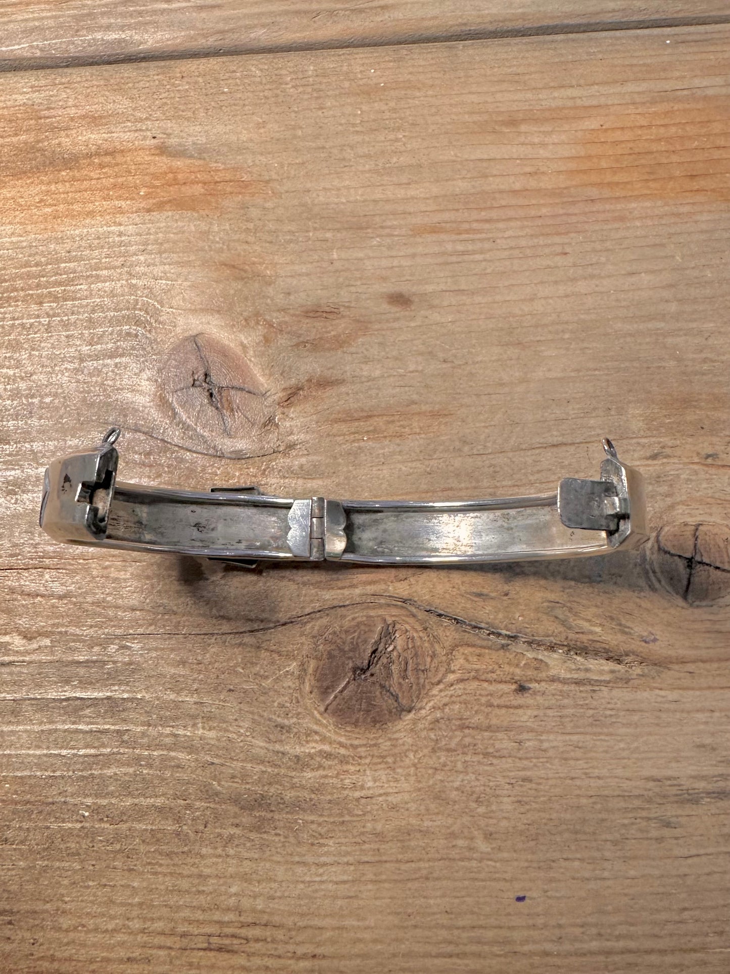 Vintage Buckle 925 Silver Bangle