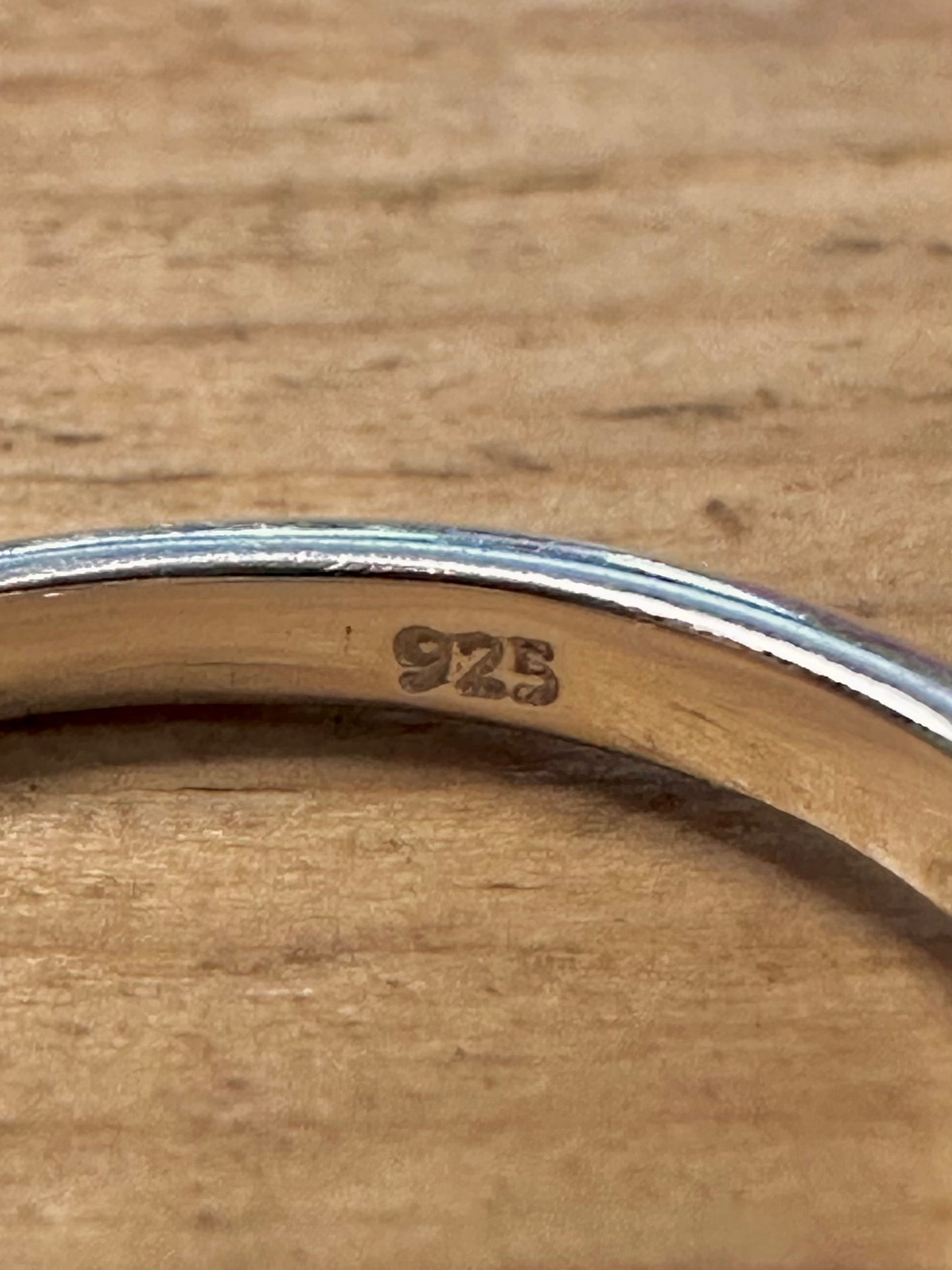 Vintage CZ Trilogy 925 Silver Size O Ring