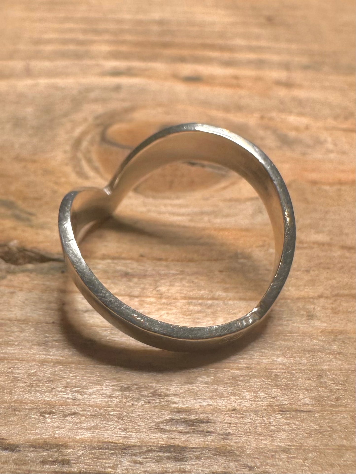 Vintage Wishbone 925 Silver Size P Ring