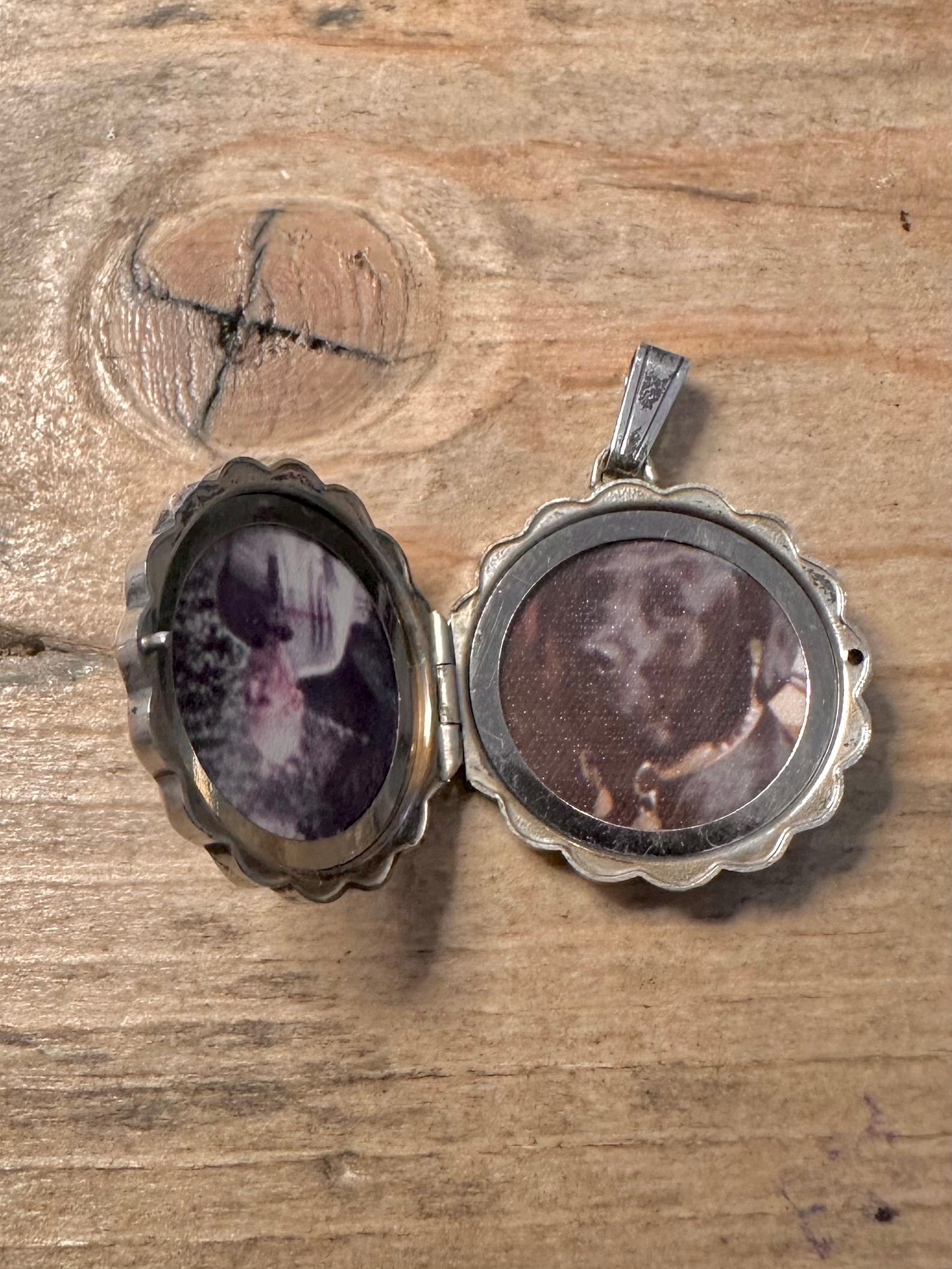 Vintage 1985 Floral Design 925 Silver Locket Pendant