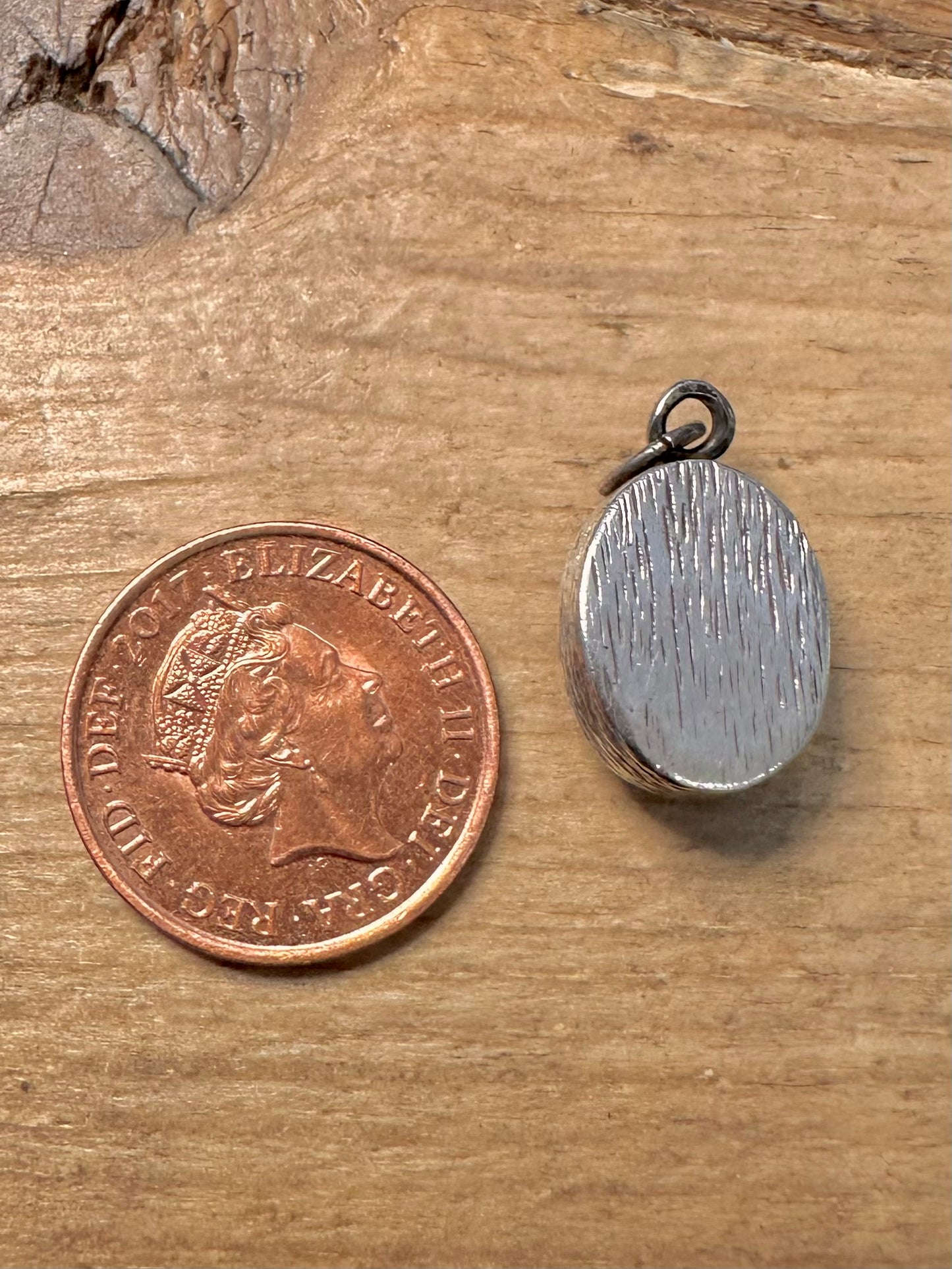 Vintage Tigers Eye Bark Effect 925 Silver Pendant