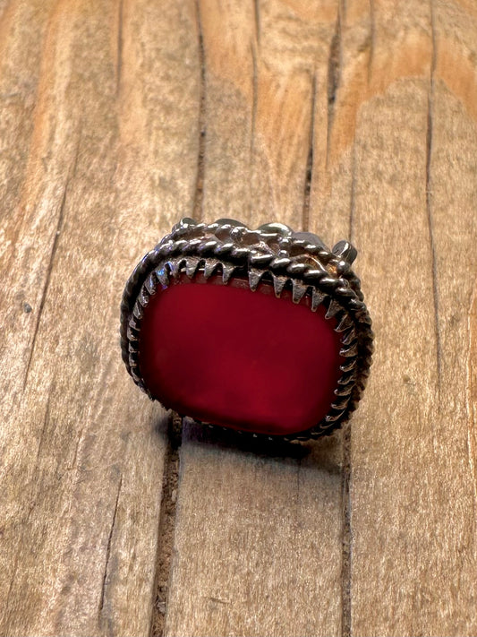 Vintage Victorian Carnelian Fob 925 Sterling Silver Charm Pendant