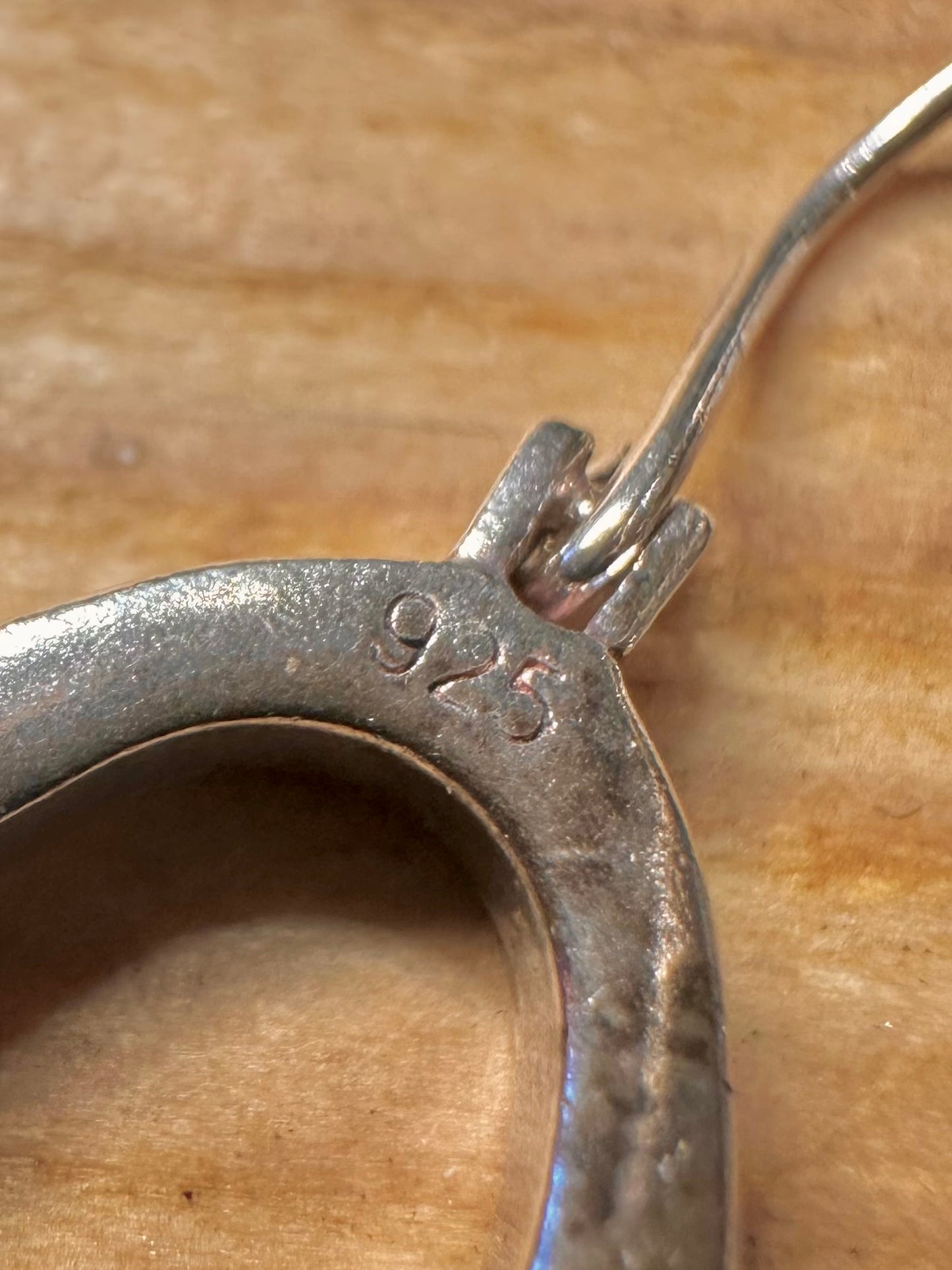 Abstract Double Oval 925 Sterling Silver Earrings