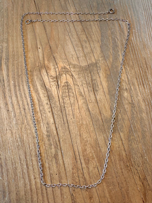 Cable Link Chain 925 Sterling Silver 25 inch Necklace