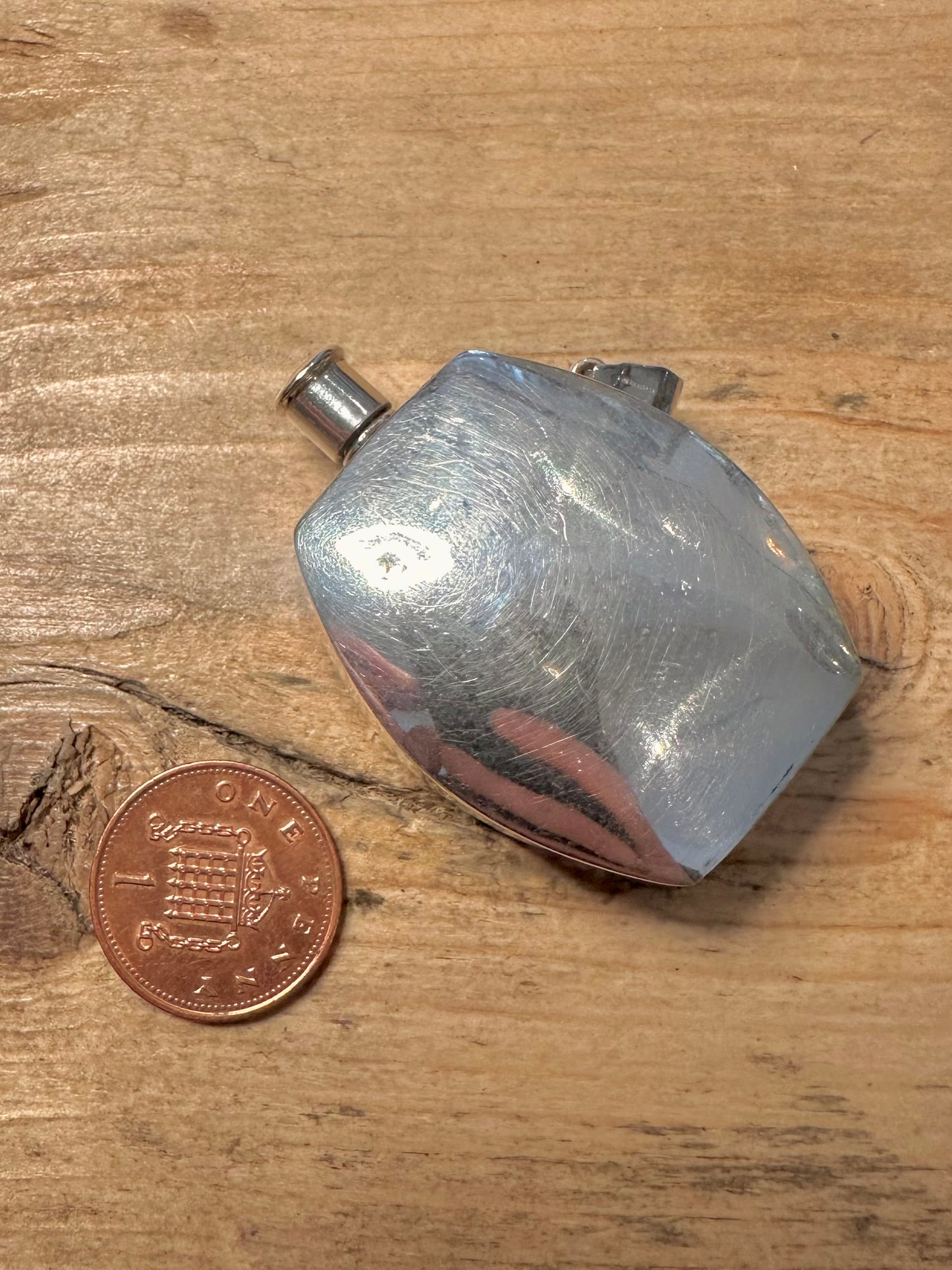 Vintage Perfume Bottle 925 Silver Hallmarked Pendant