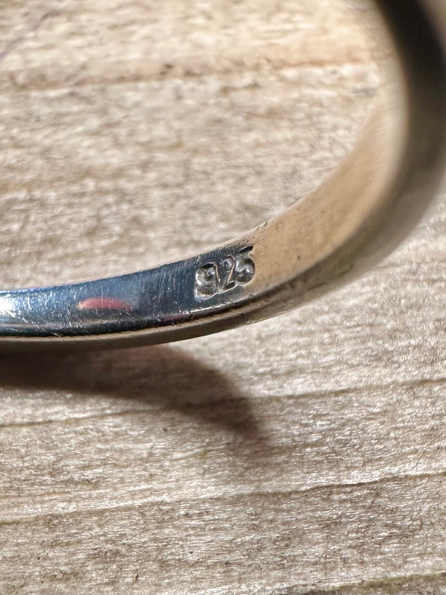Vintage DQCZ Stone 925 Silver Size Q Ring