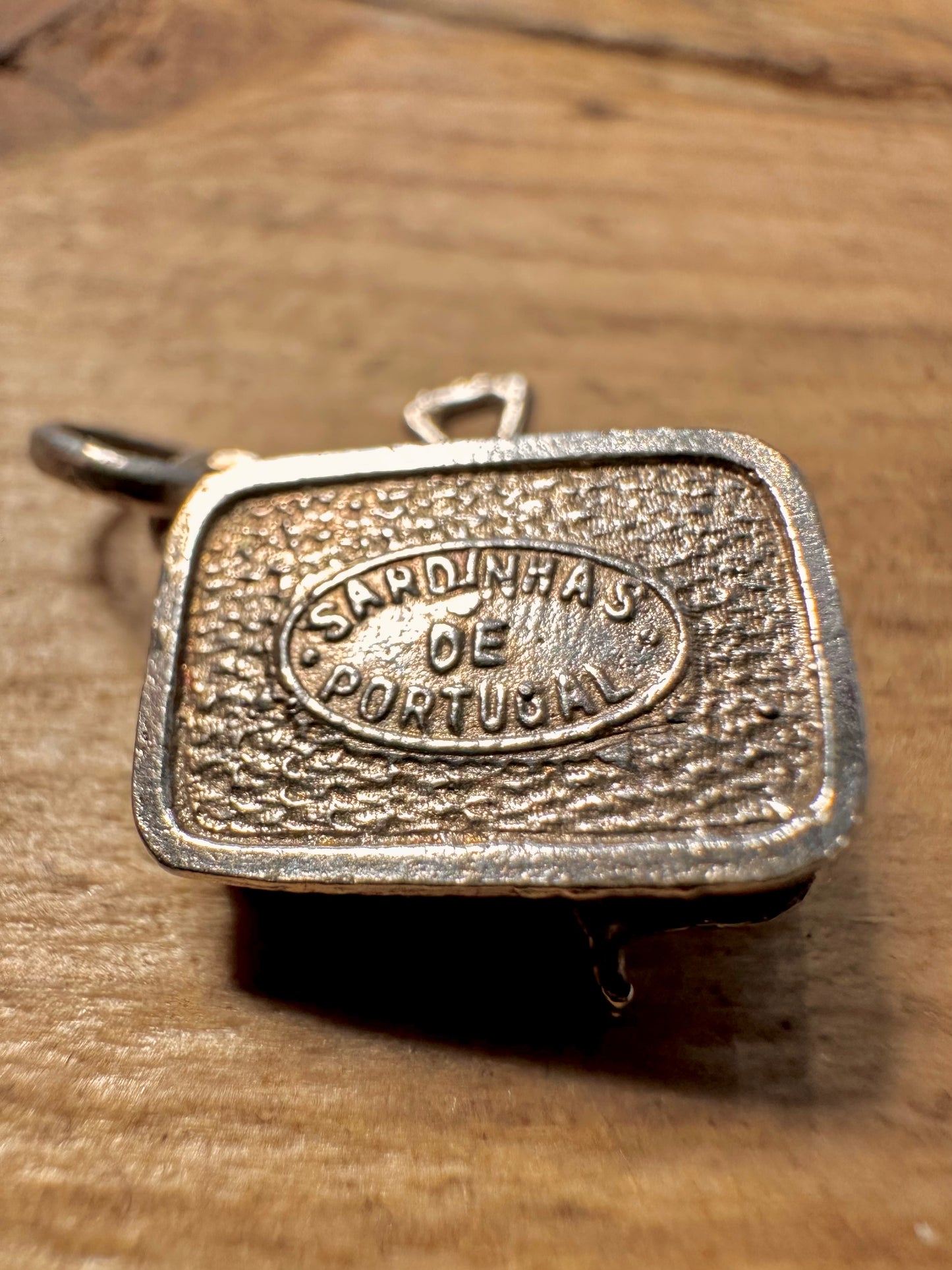 Vintage Can of Sardines Portugal 925 Silver Pendant