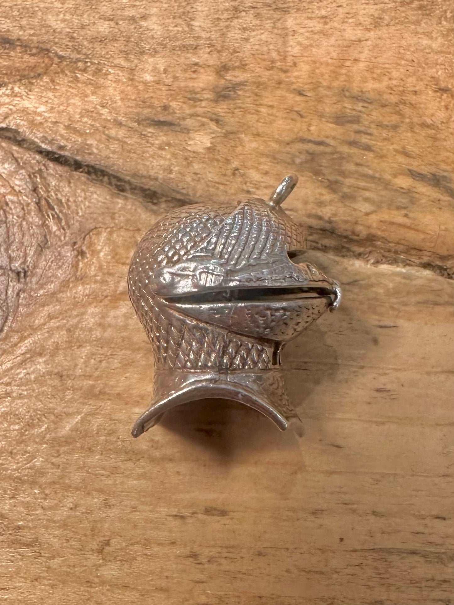 Vintage Knights Helmet 925 Silver Pendant