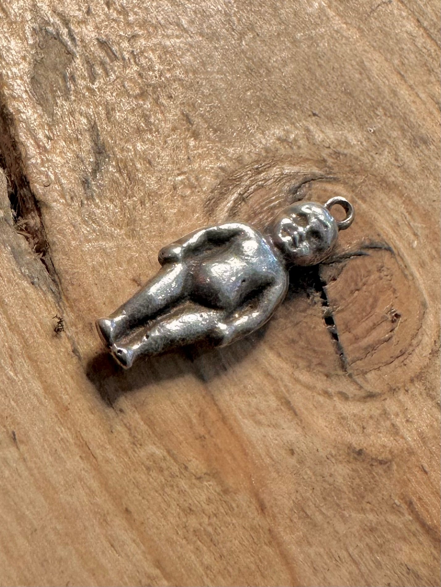 Vintage Kewpie Baby Doll 925 Silver Charm Pendant