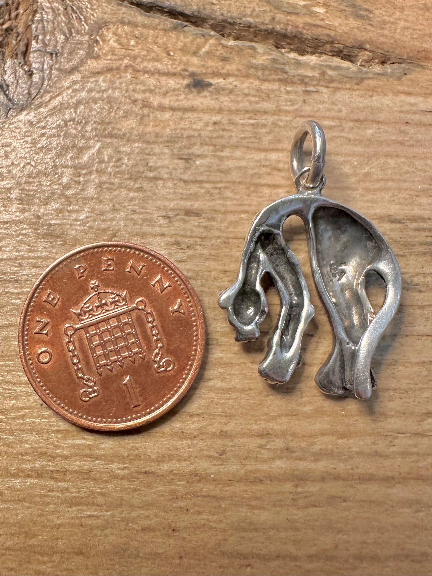 Vintage Panther Cartier Style 925 Silver Pendant