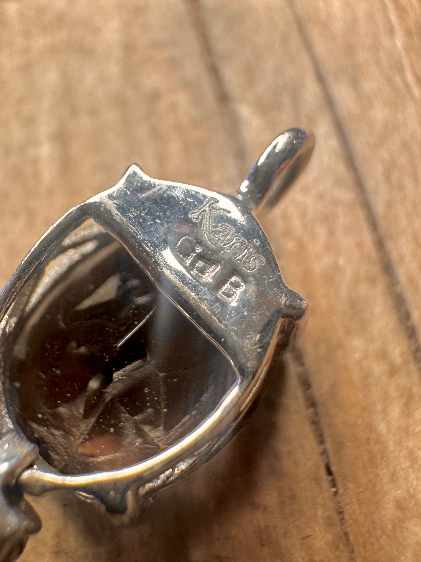 Modernist Smokey Quarts Tennis 925 Sterling Silver 7.2 inch Bracelet