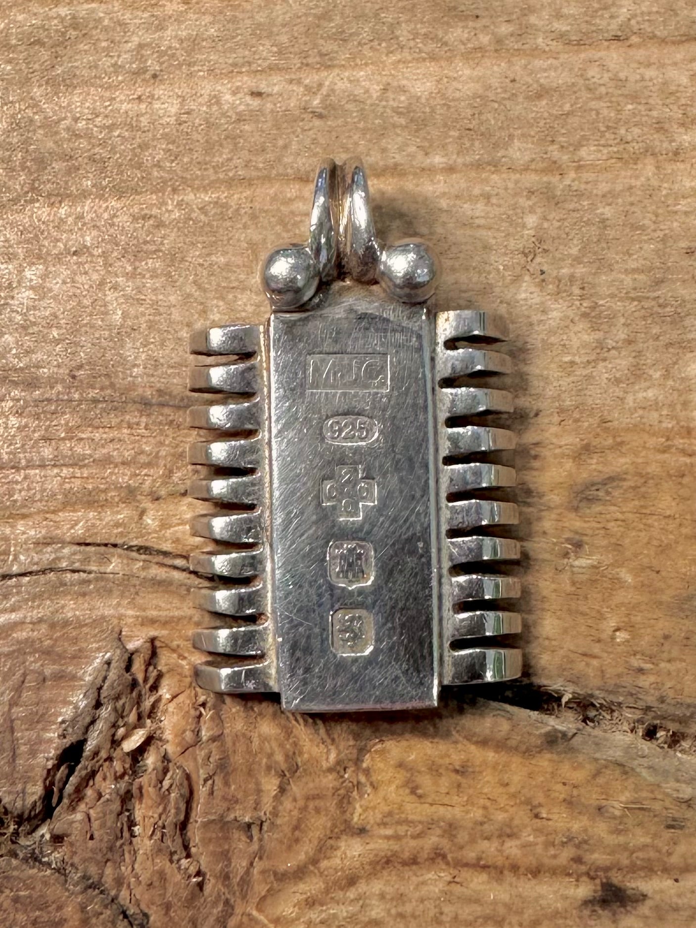 Vintage 2000 Unique Edinburgh Ingot 925 Silver Pendant