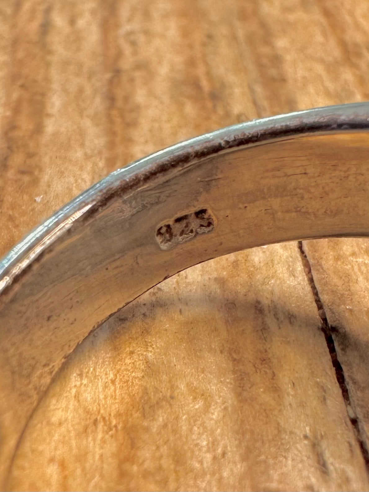 Vintage Chunky Pentagram 925 Sterling Silver Size V Ring