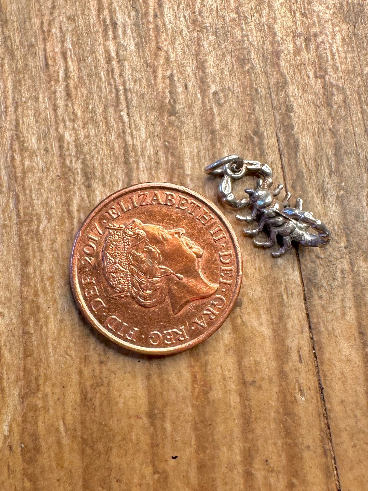 Skorpion 925 Sterling Silber Charm-Anhänger