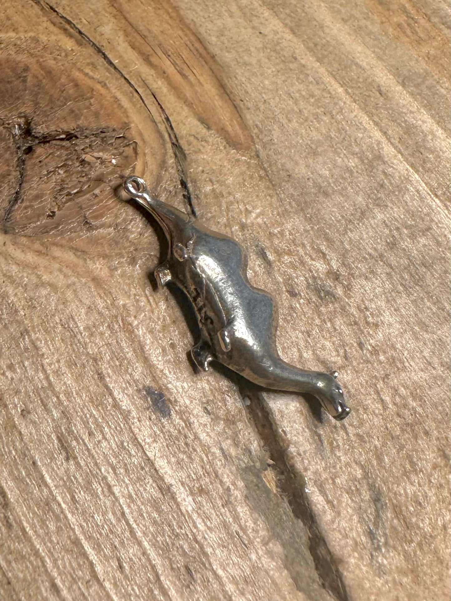 Vintage Dinosaur 925 Silver Pendant