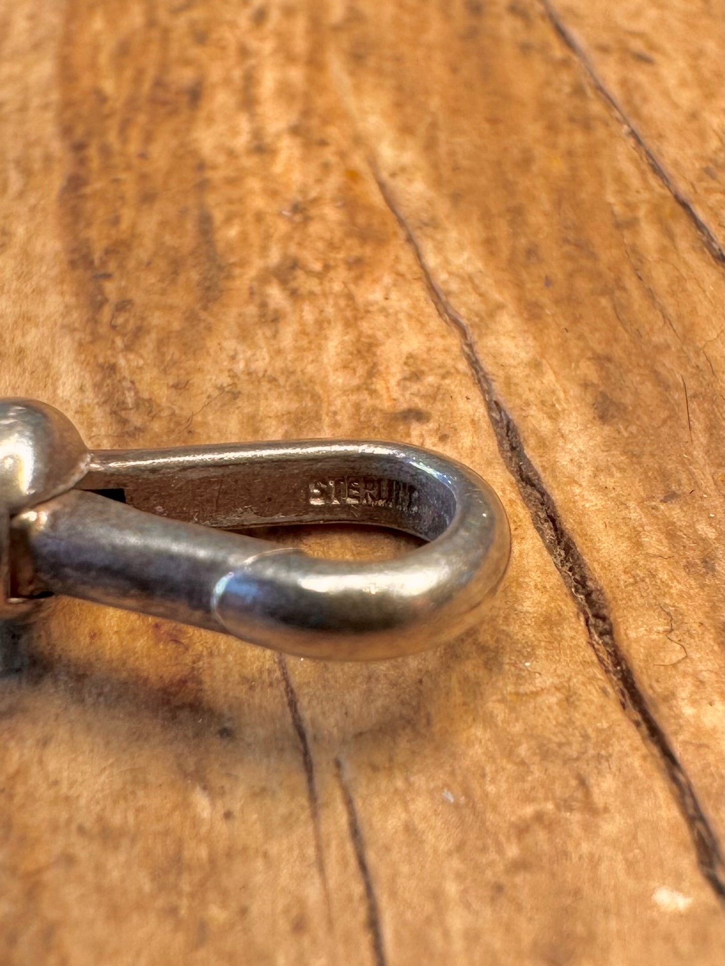 Curb Chain Albert Clasp 925 Sterling Silver 8.5 inch Bracelet