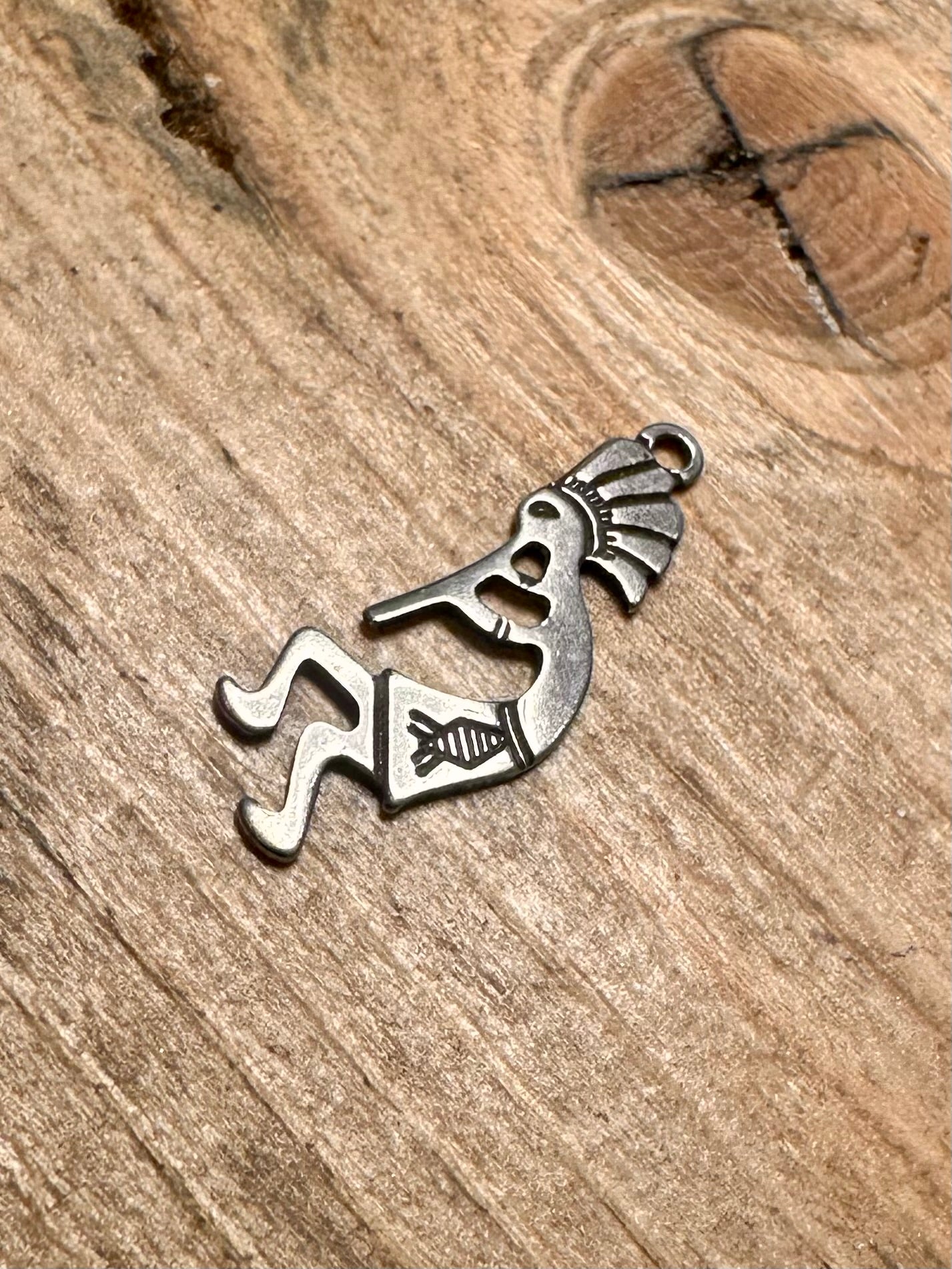 Vintage Kokopelli 925 Silver Pendant