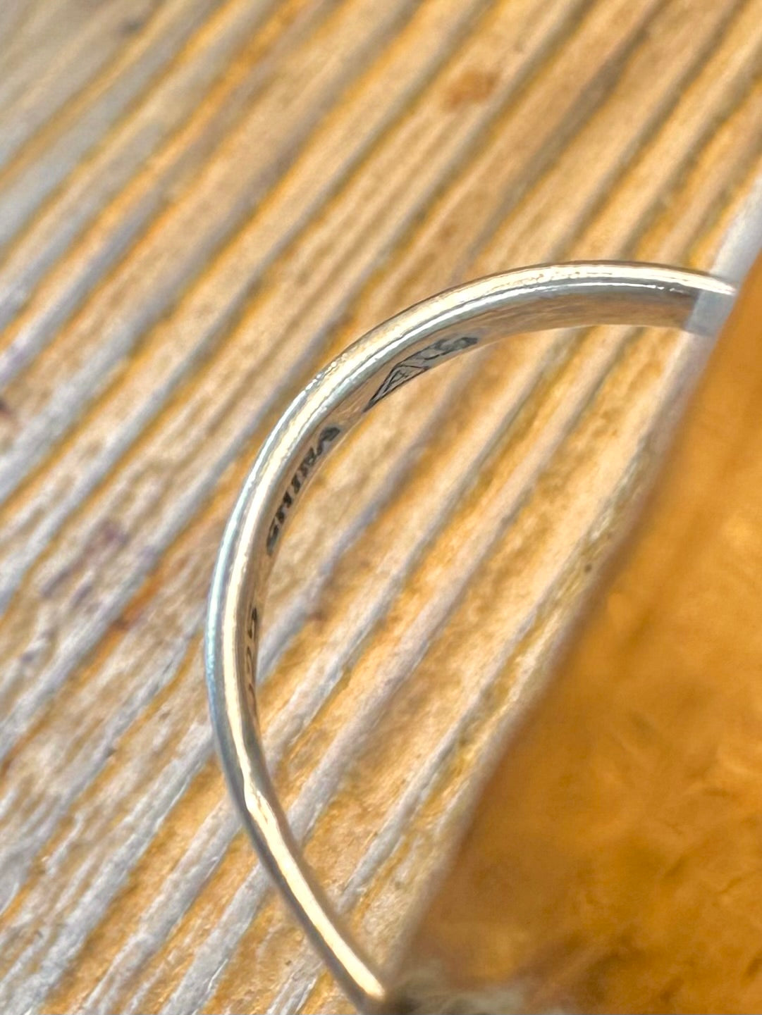 Hammered Circle Wavy 925 Sterling Silver Pendant