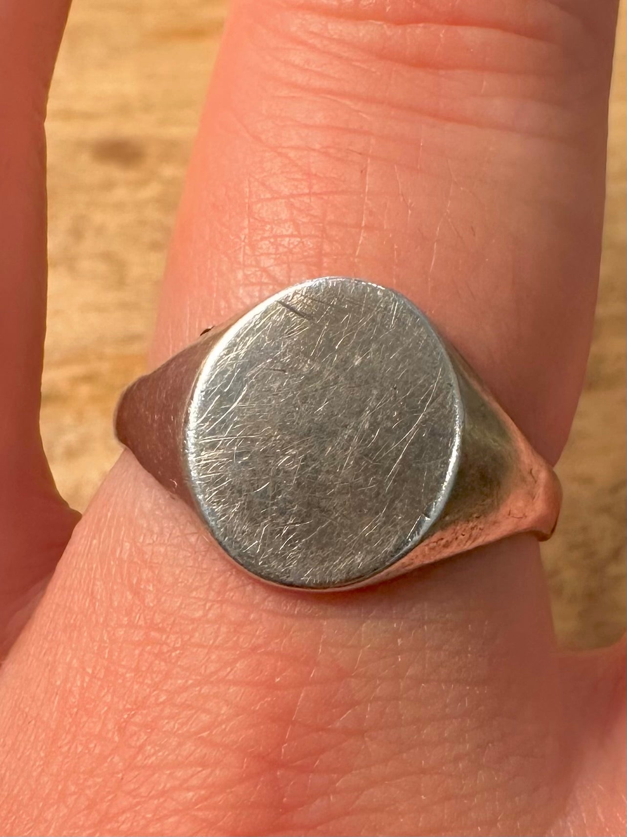 Vintage 1988 Signet 925 Silver Size U Ring