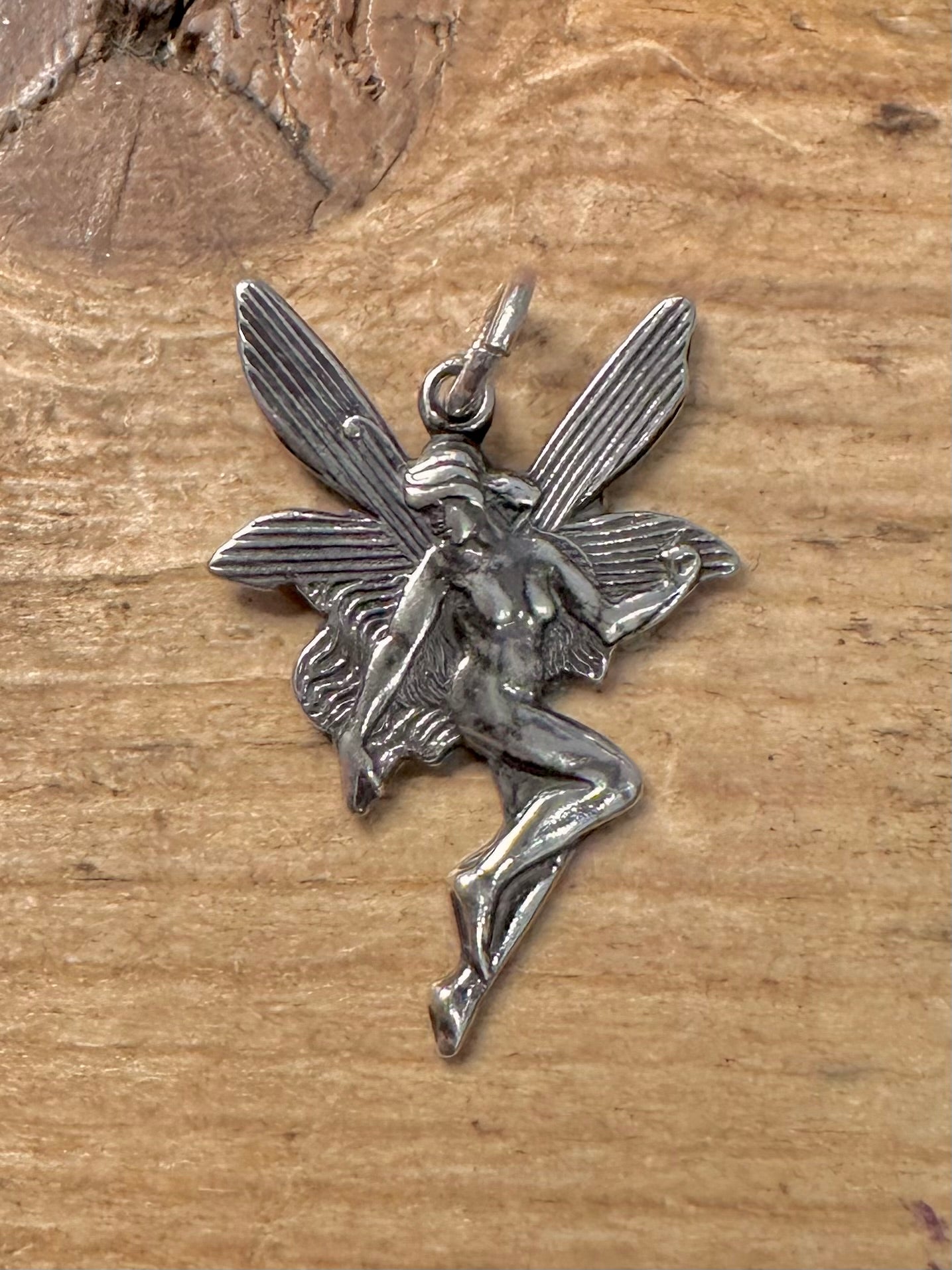 Vintage Fairy 925 Silver Pendant