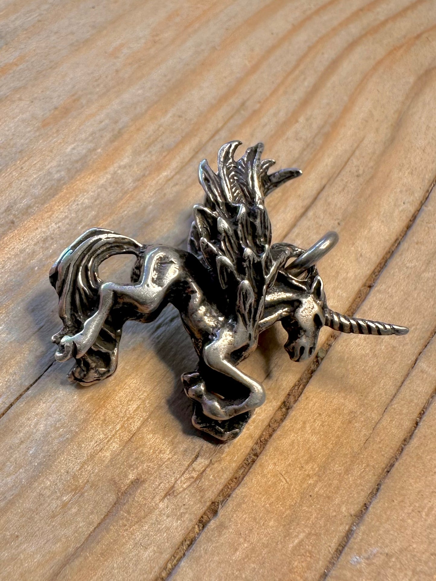 Vintage Pegasus 925 Silver Pendant