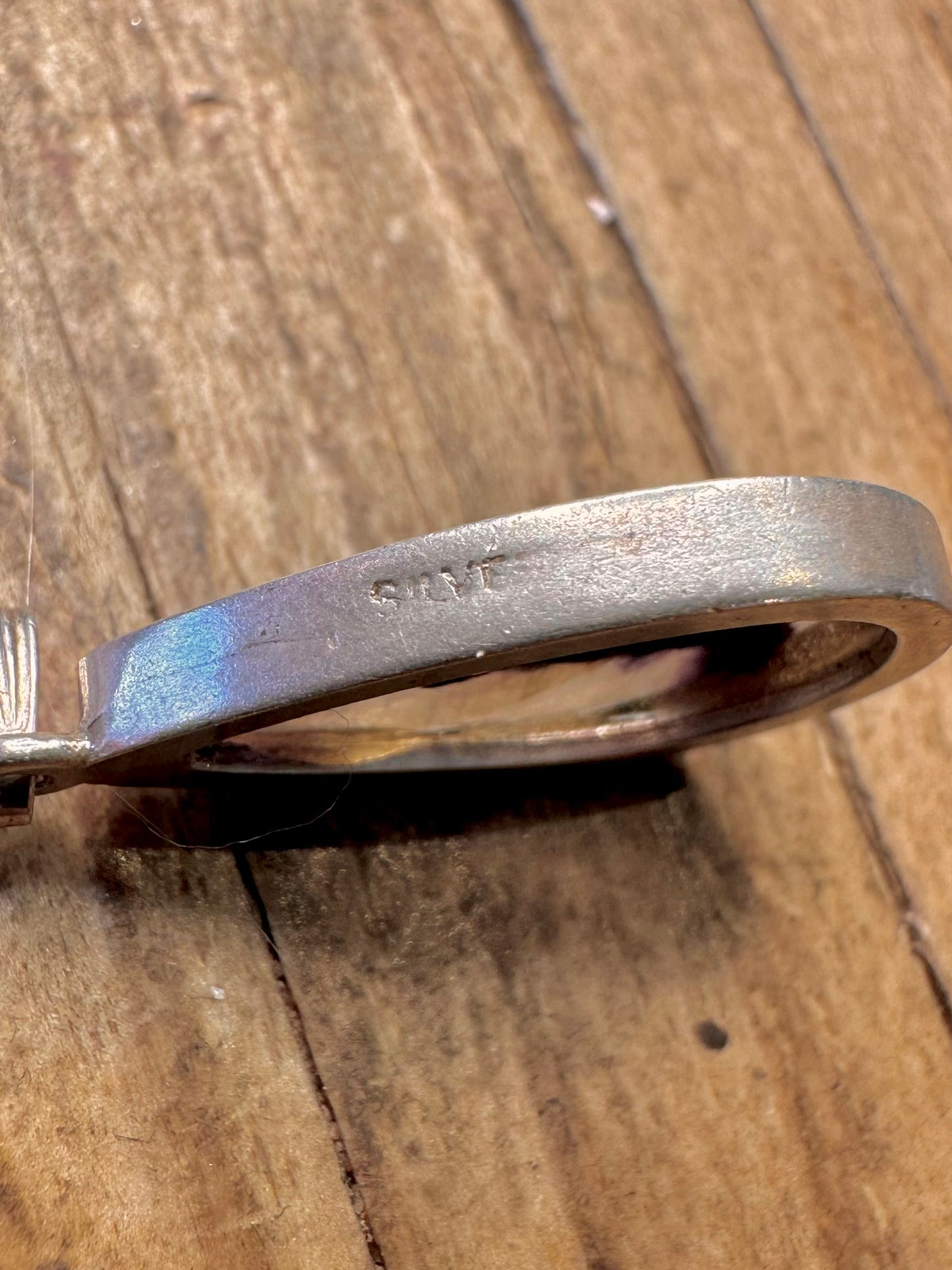 Blauer John-Tropfen-Anhänger aus 925er Sterlingsilber