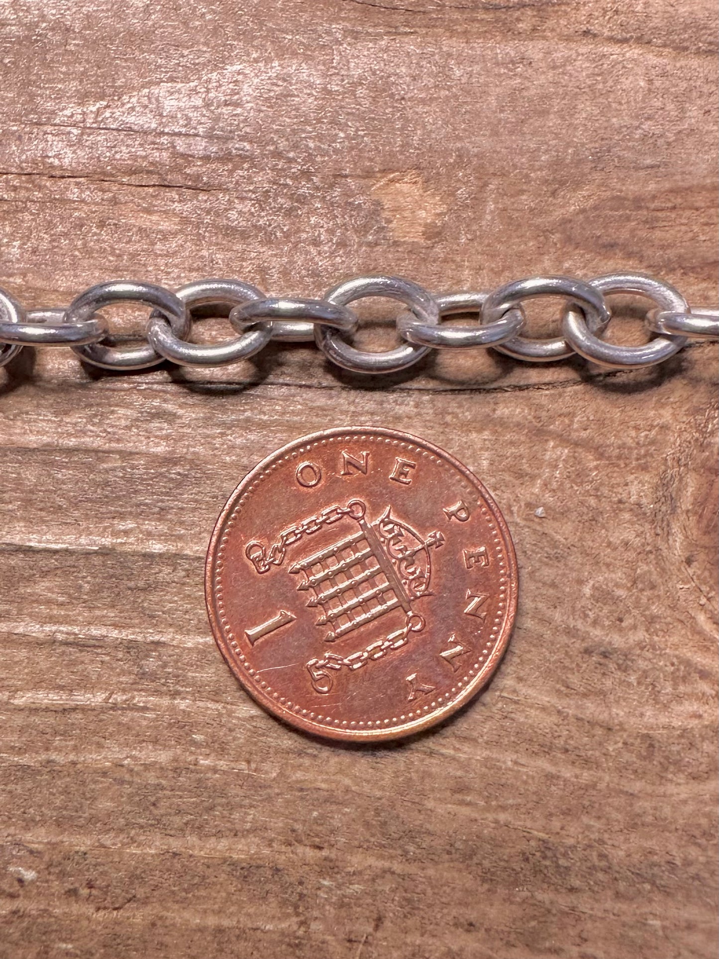 Vintage Belcher T Bar Clasp 925 Silver 7.3 inch Bracelet