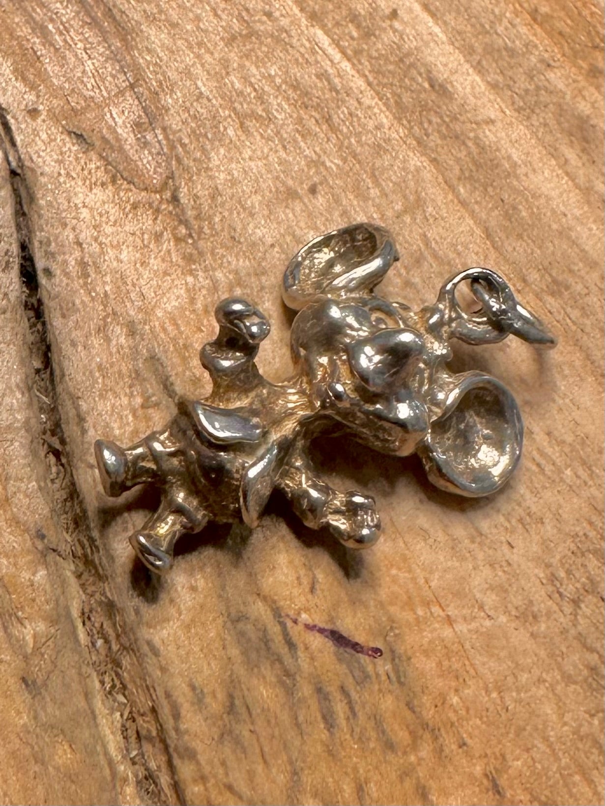 Vintage Micky Mouse 925 Silver Pendant