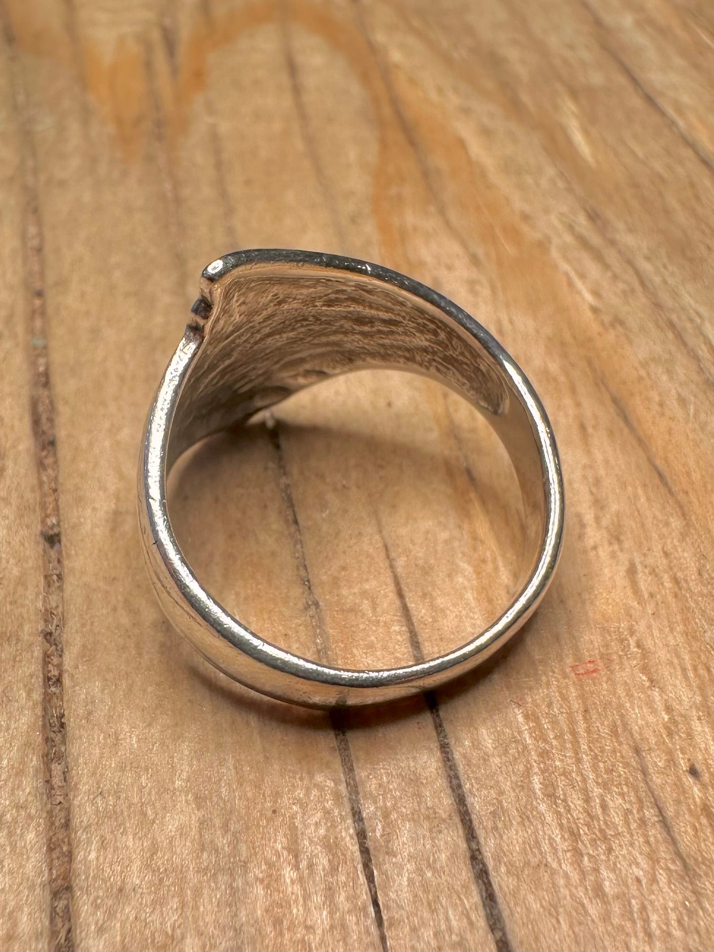 Abstract Shaped 925 Sterling Silver Size M Ring