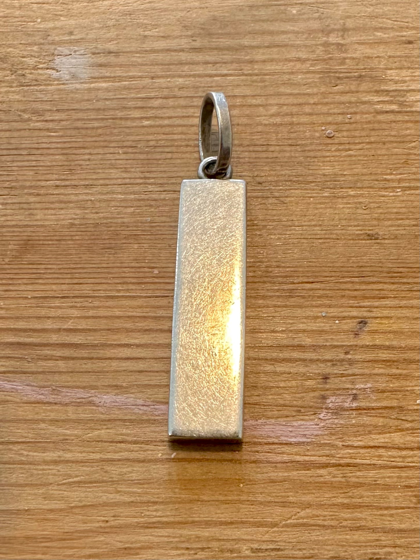 Vintage 1961 Ingot 925 Silver Pendant