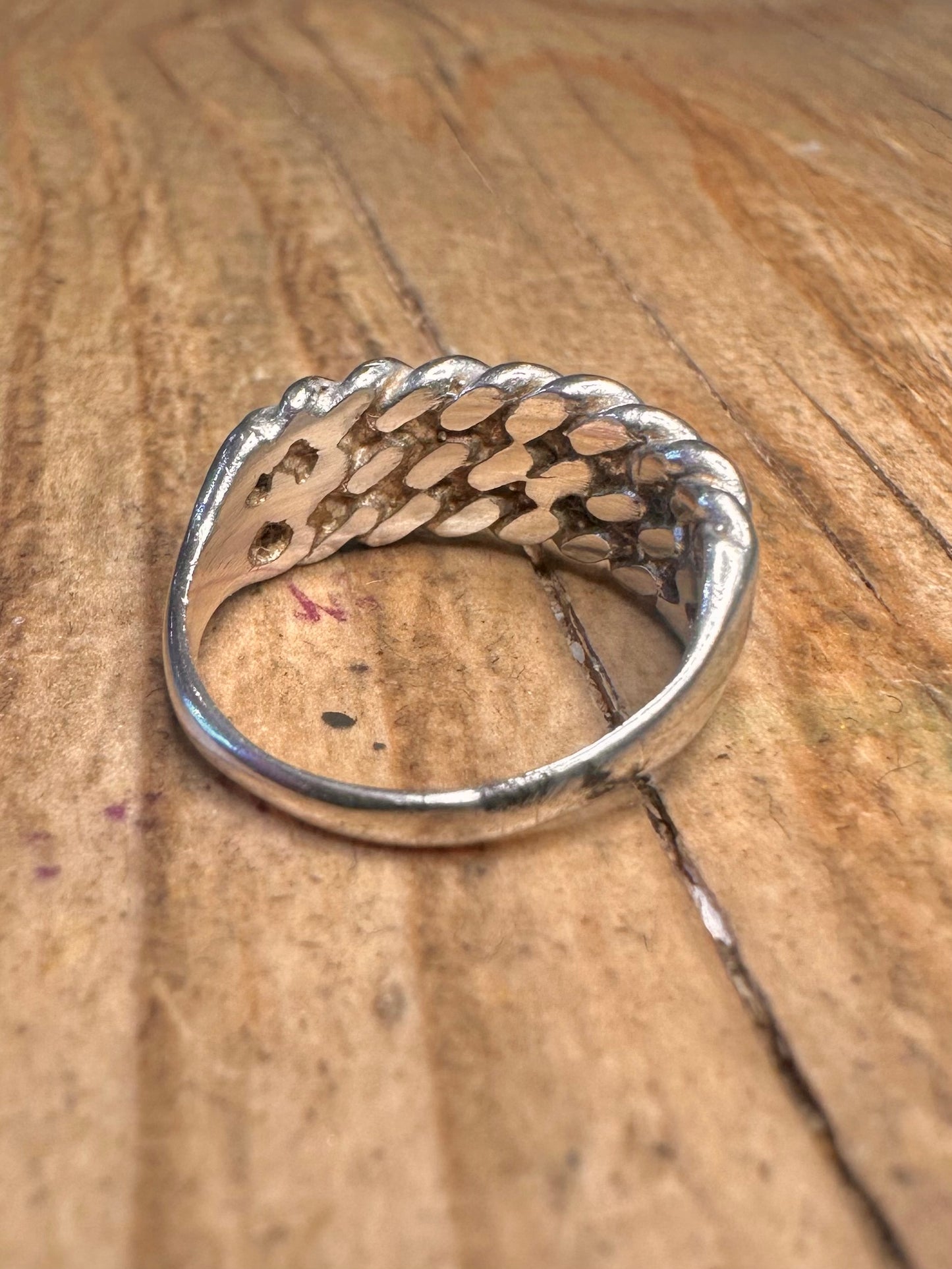 Vintage Keepers 925 Sterling Silver Size K Ring