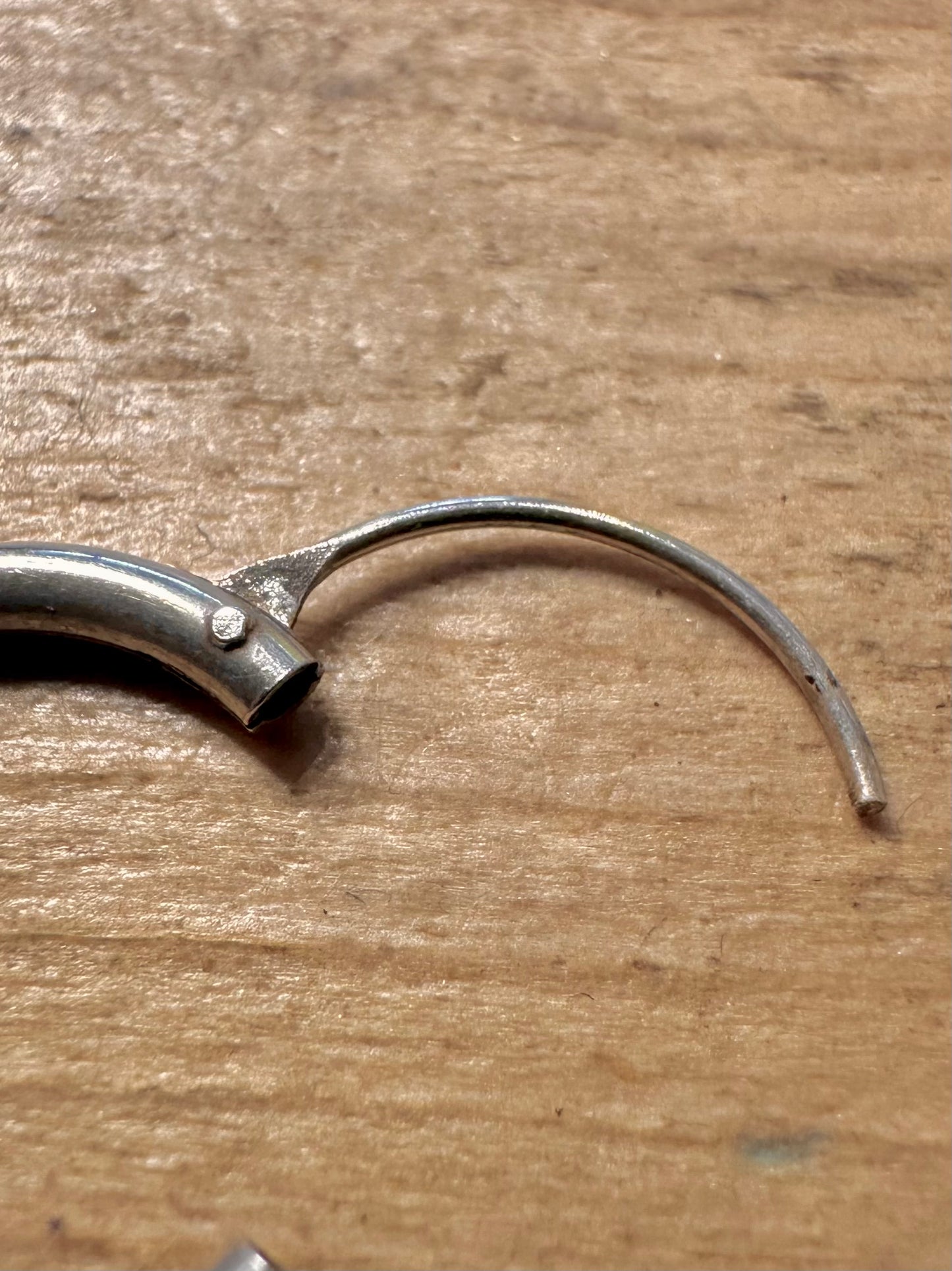 Vintage Hoops 925 Silver Earrings