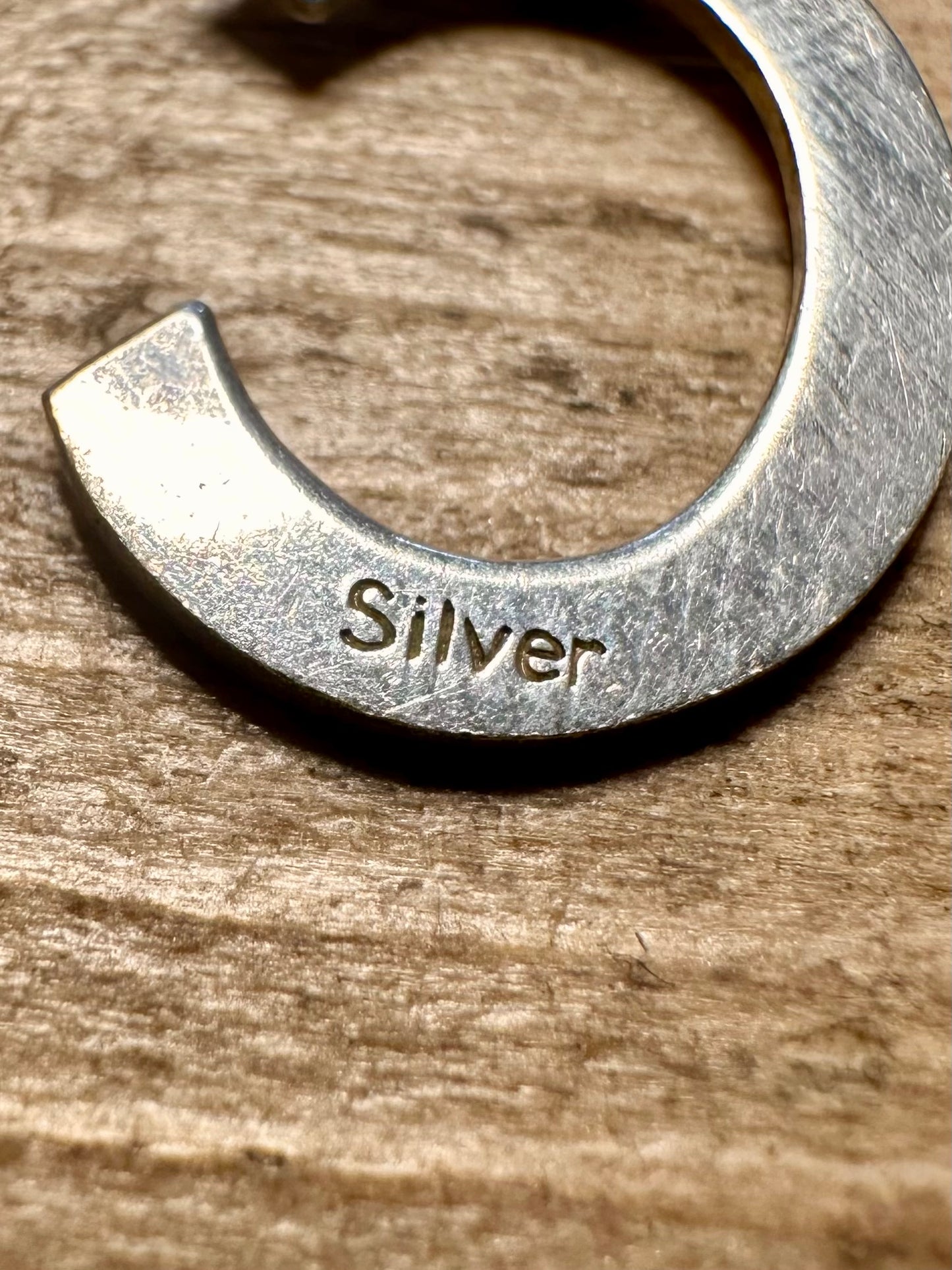 Vintage C Letter 925 Silver Pendant