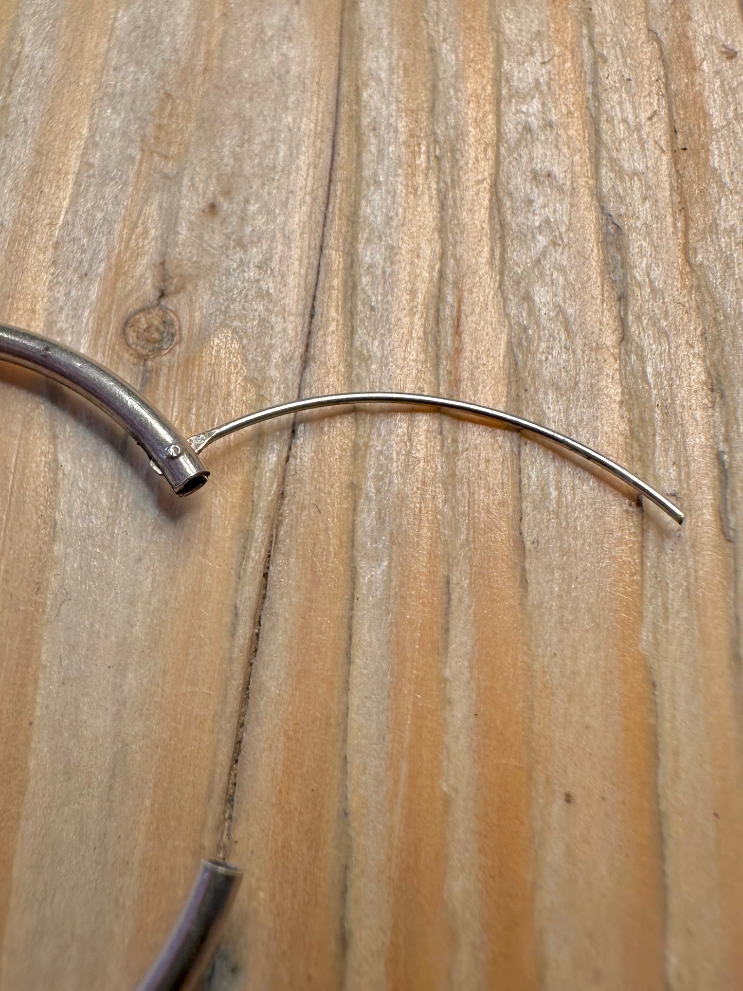 Vintage Hoop 925 Silver Earrings