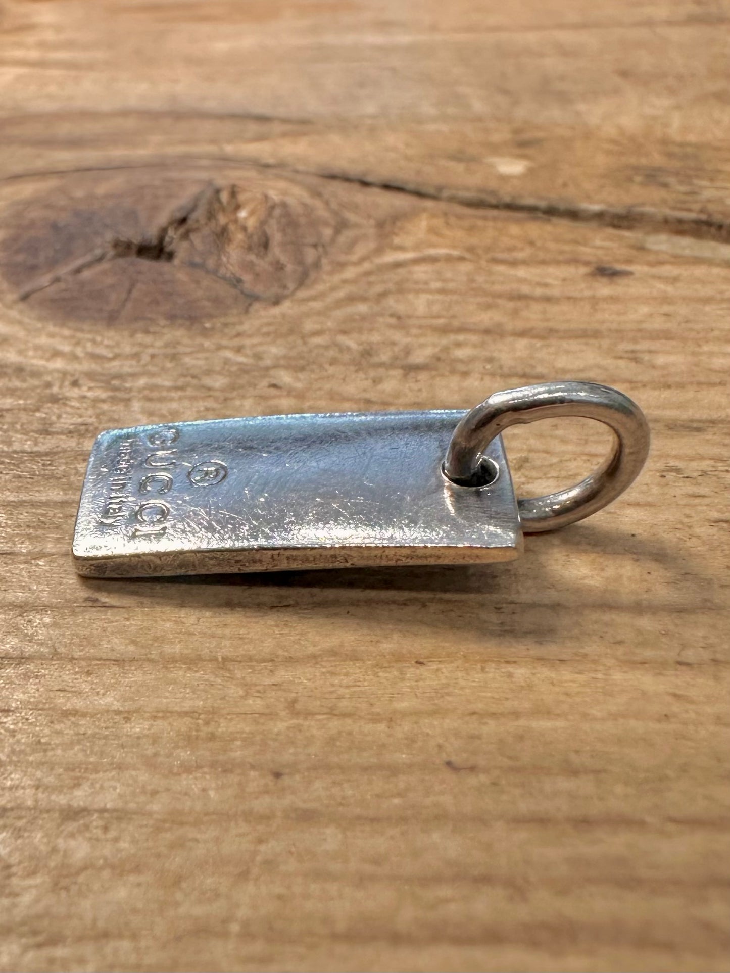 Vintage Gucci Made in Italy Tag Style 925 Silver Pendant